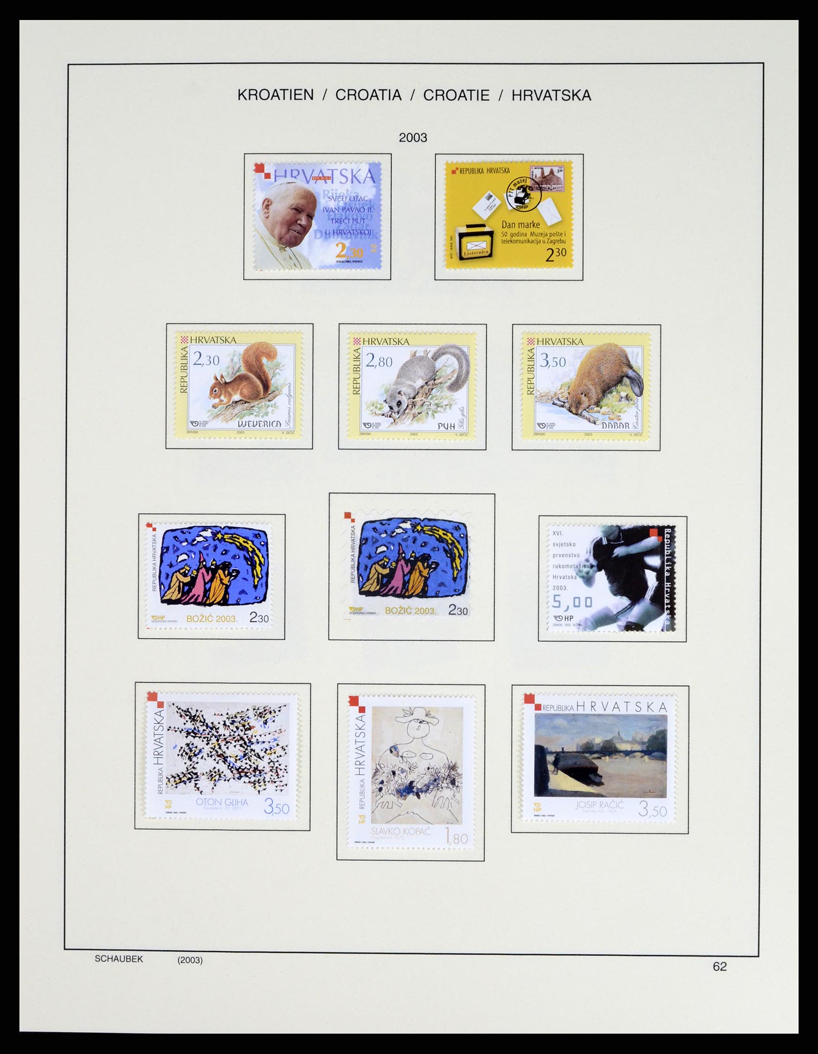 37701 082 - Postzegelverzameling 37701 Kroatië 1941-2014.