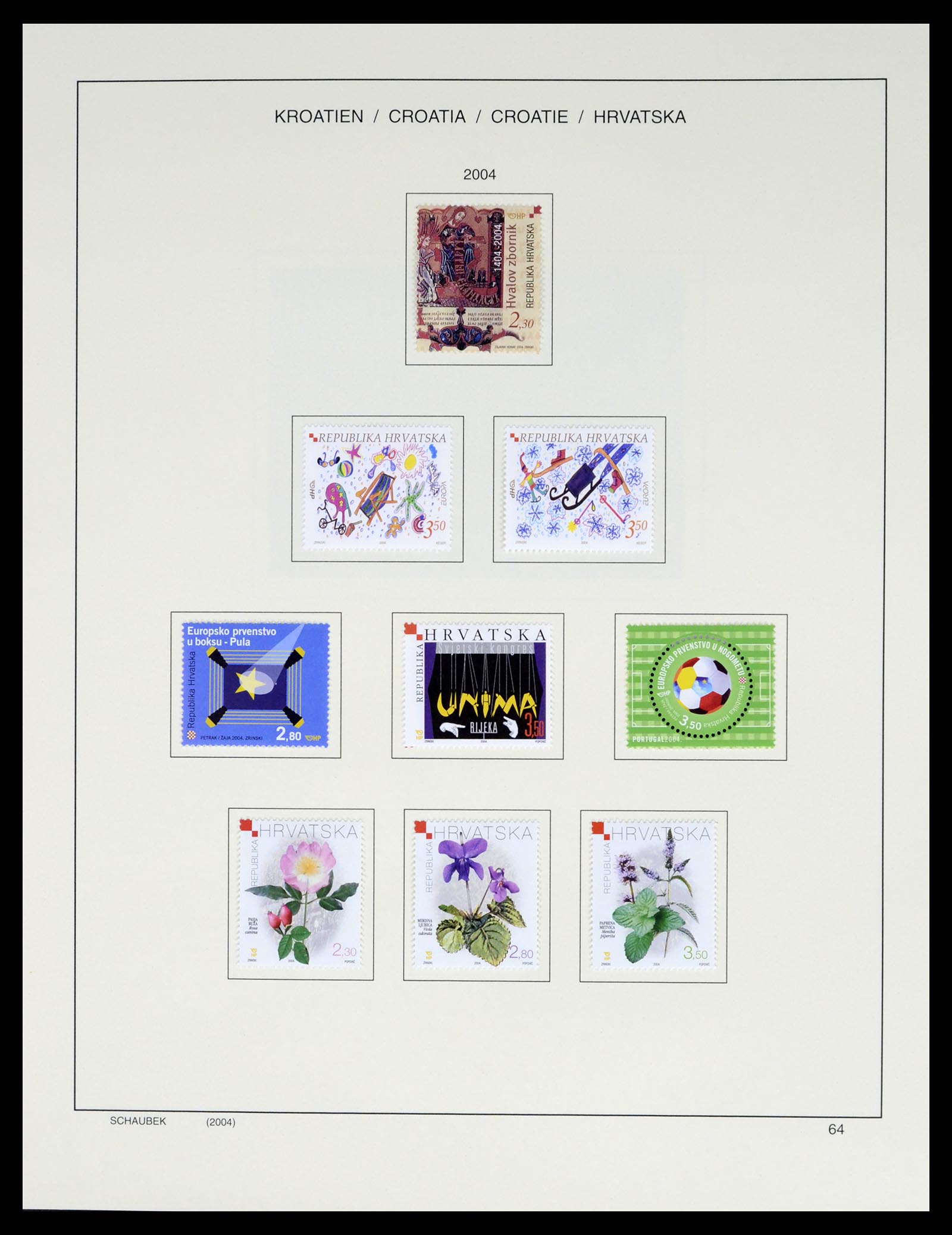 37701 084 - Postzegelverzameling 37701 Kroatië 1941-2014.
