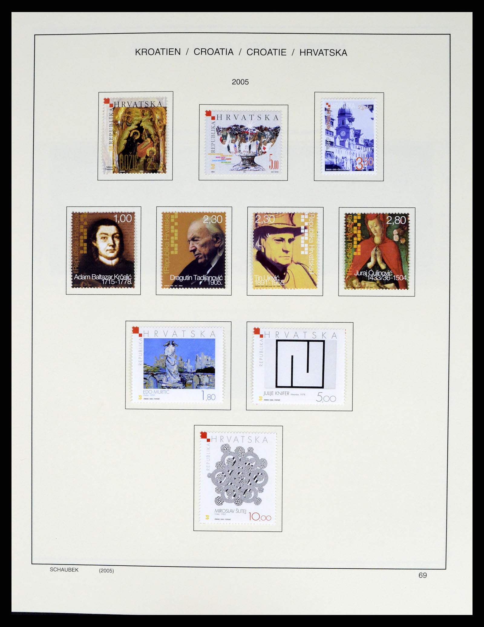 37701 092 - Postzegelverzameling 37701 Kroatië 1941-2014.