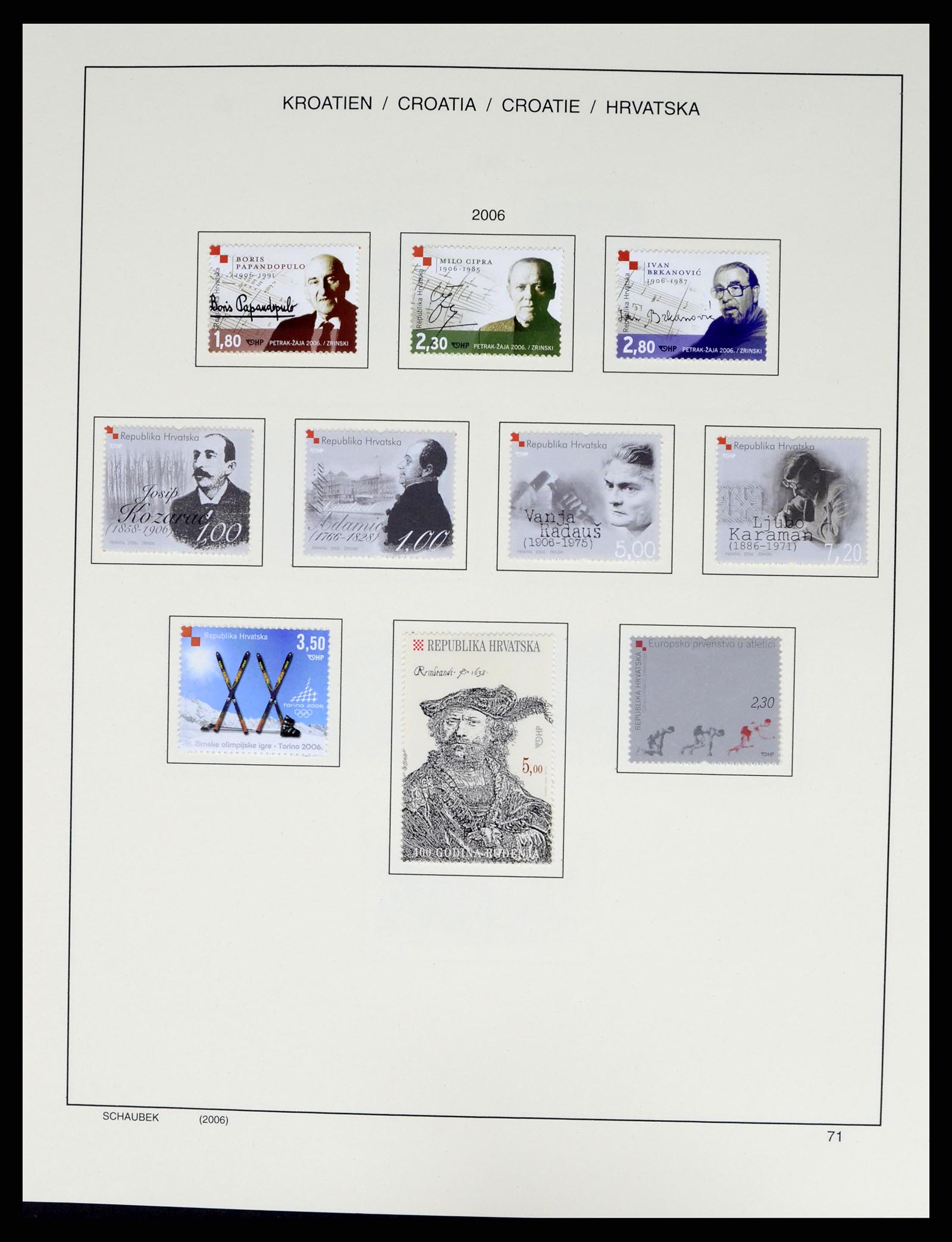 37701 094 - Postzegelverzameling 37701 Kroatië 1941-2014.