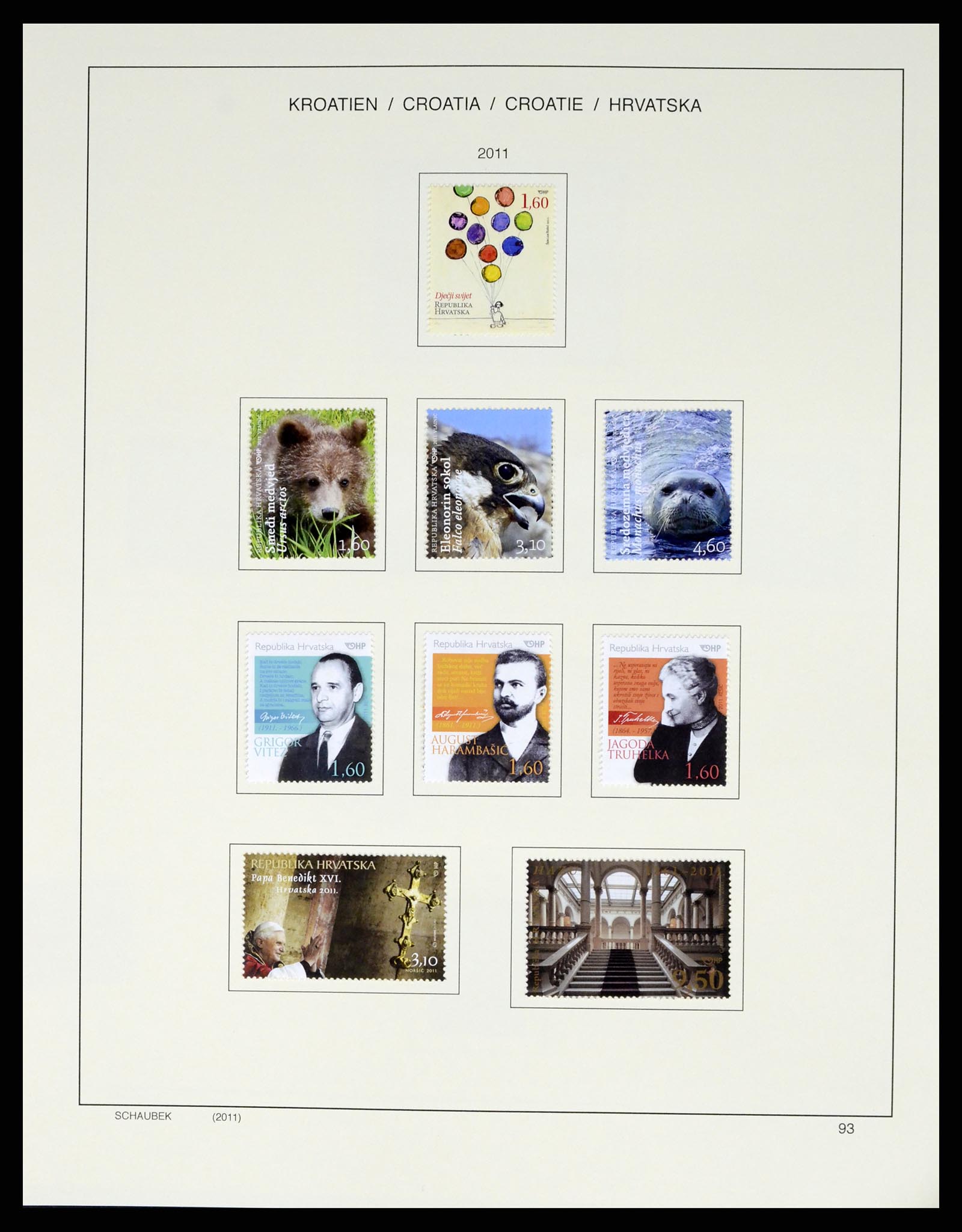 37701 124 - Postzegelverzameling 37701 Kroatië 1941-2014.