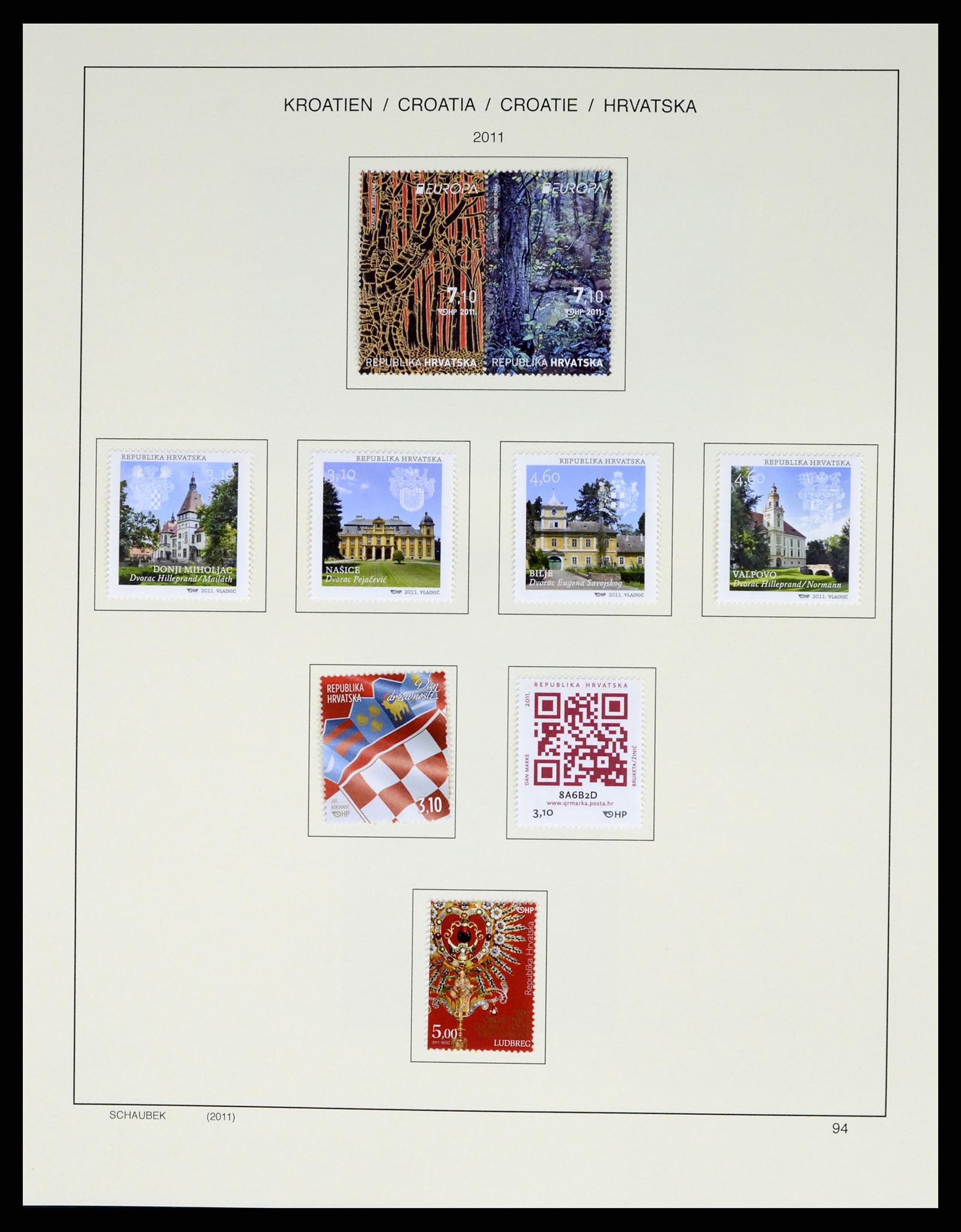 37701 125 - Postzegelverzameling 37701 Kroatië 1941-2014.