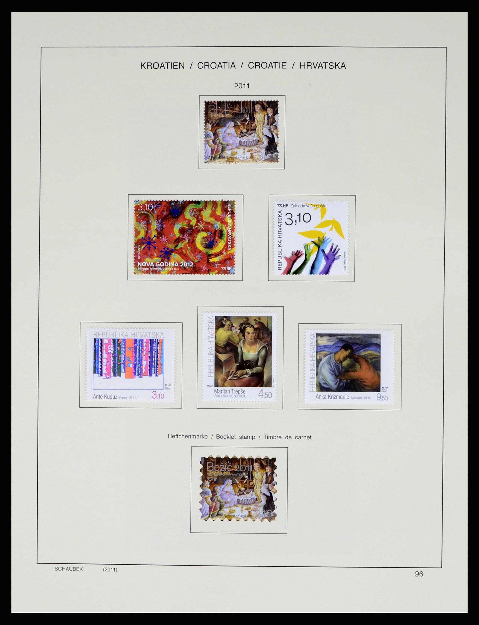 37701 128 - Postzegelverzameling 37701 Kroatië 1941-2014.