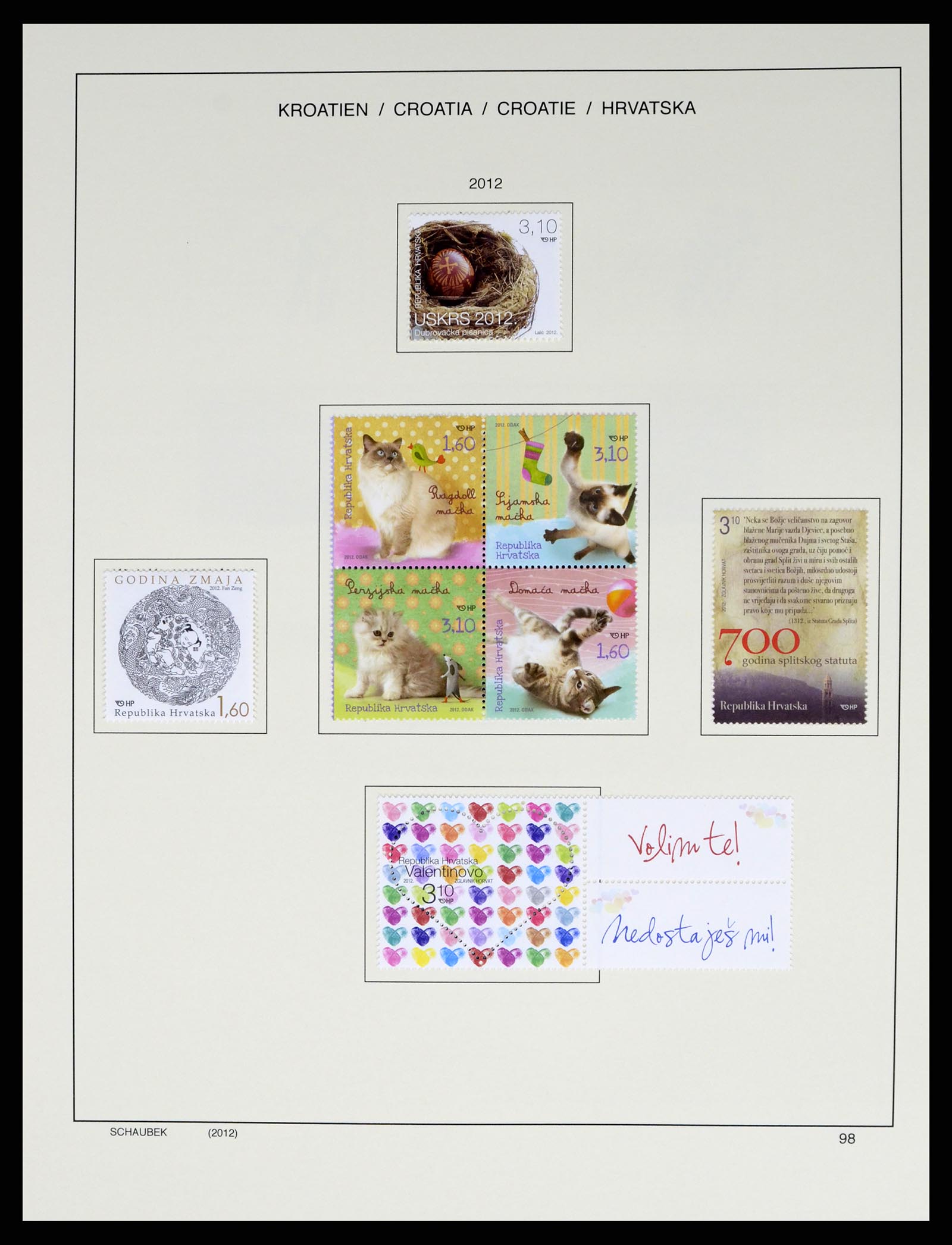 37701 130 - Postzegelverzameling 37701 Kroatië 1941-2014.
