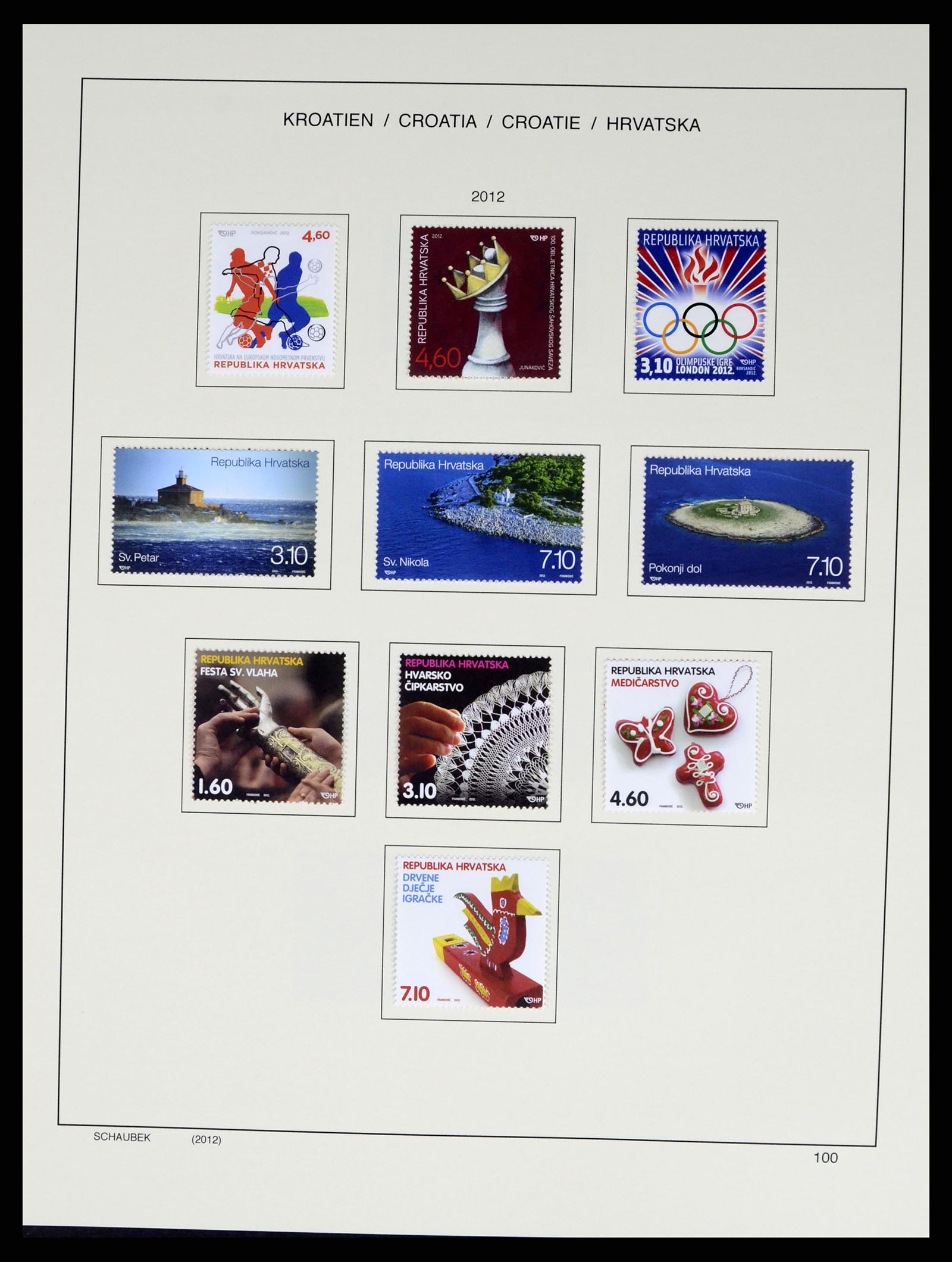 37701 133 - Postzegelverzameling 37701 Kroatië 1941-2014.