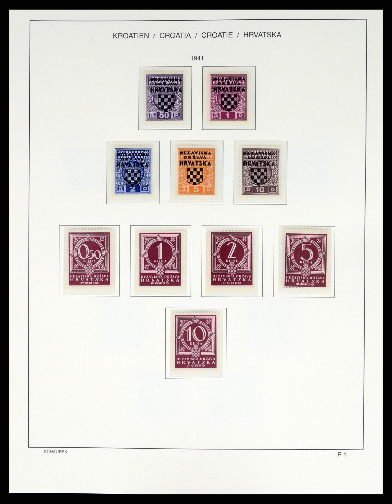 37701 155 - Postzegelverzameling 37701 Kroatië 1941-2014.