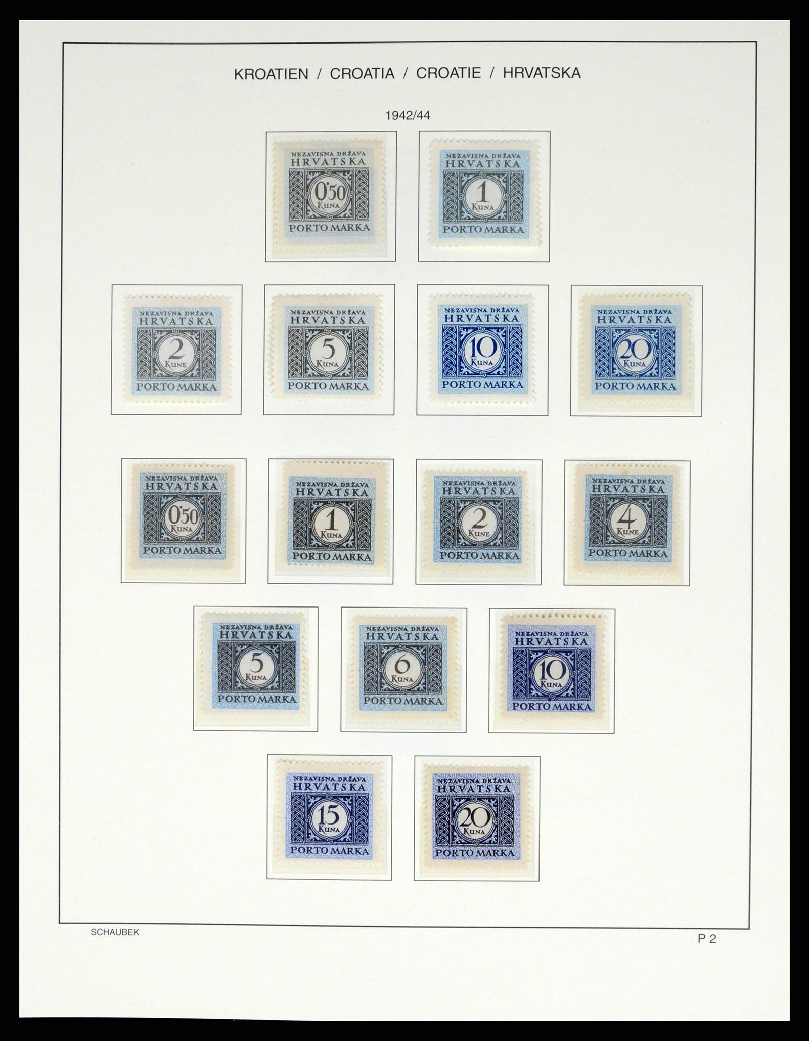 37701 156 - Postzegelverzameling 37701 Kroatië 1941-2014.