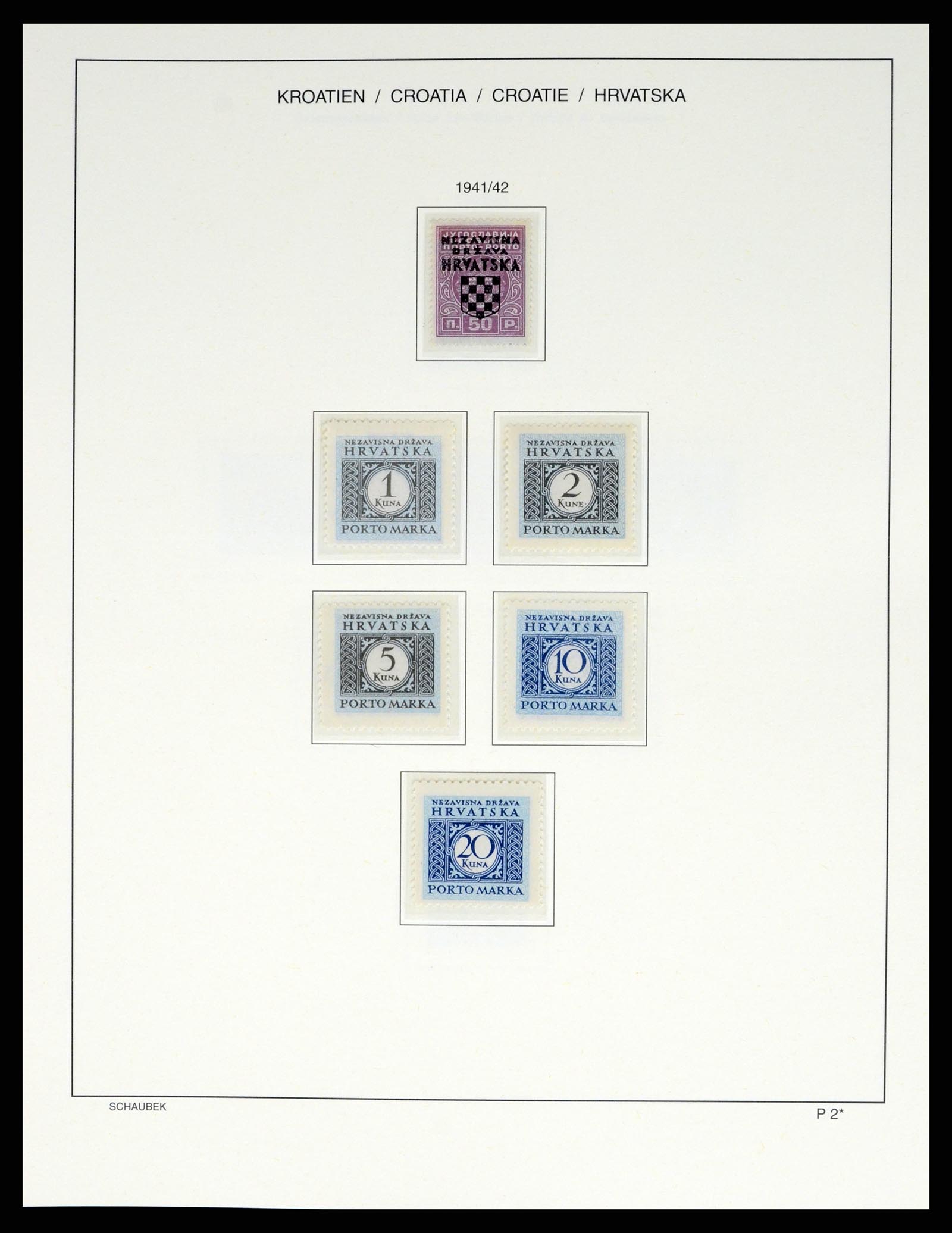 37701 157 - Postzegelverzameling 37701 Kroatië 1941-2014.