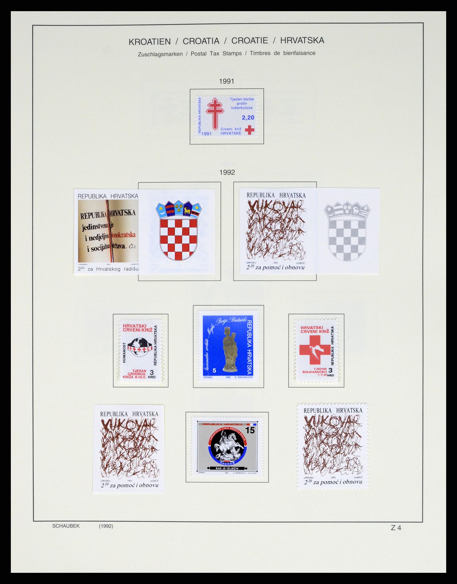 37701 161 - Postzegelverzameling 37701 Kroatië 1941-2014.