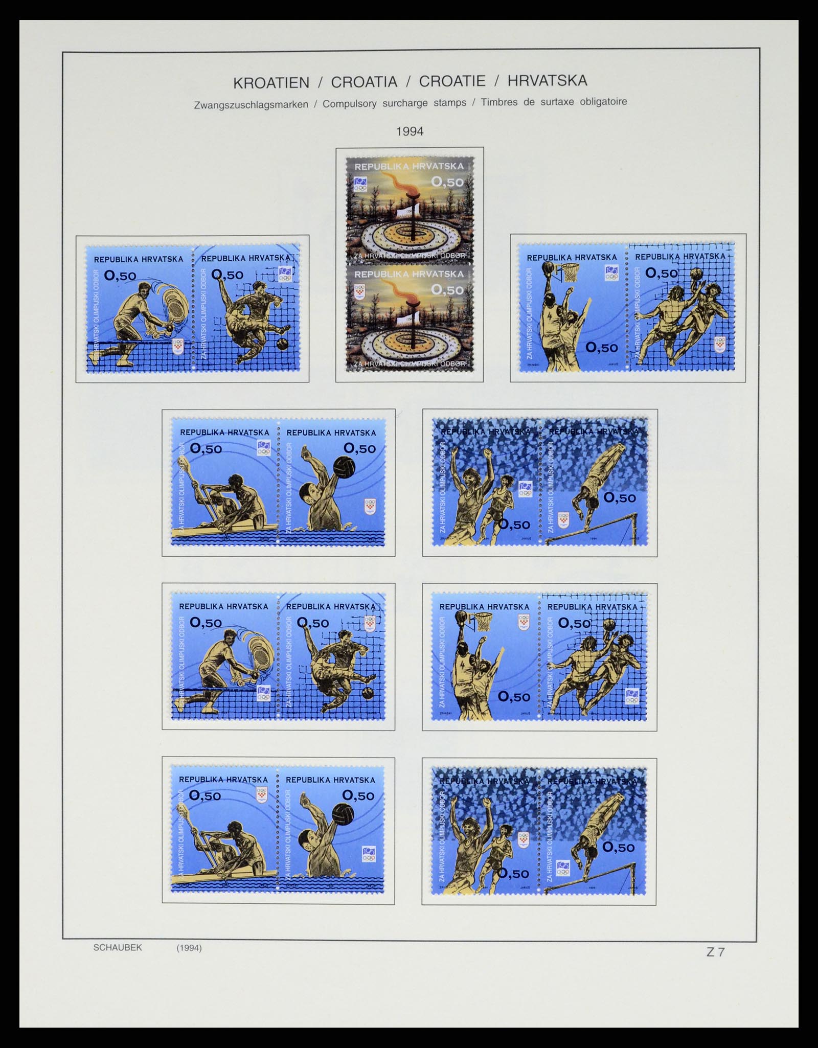 37701 164 - Postzegelverzameling 37701 Kroatië 1941-2014.