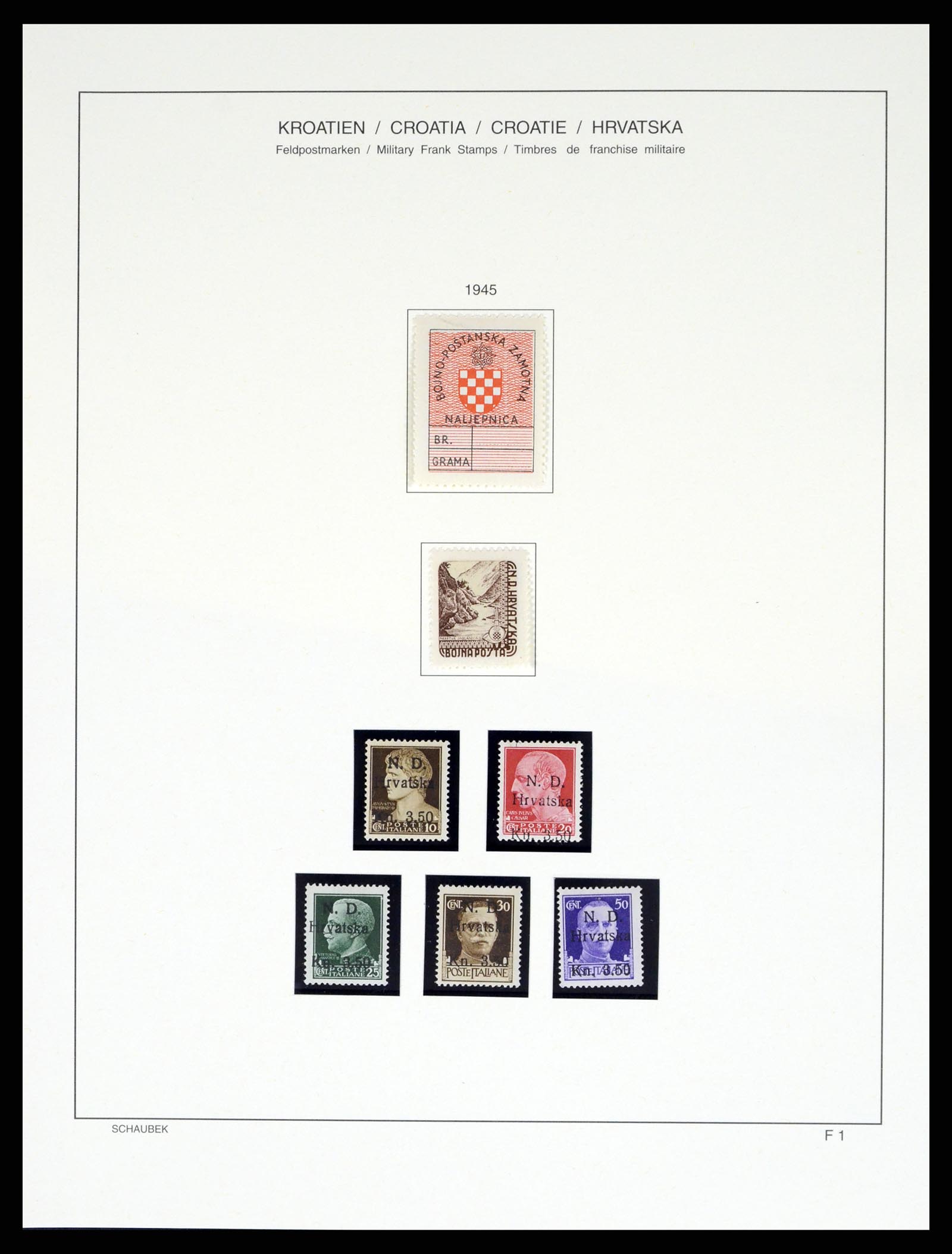 37701 180 - Postzegelverzameling 37701 Kroatië 1941-2014.