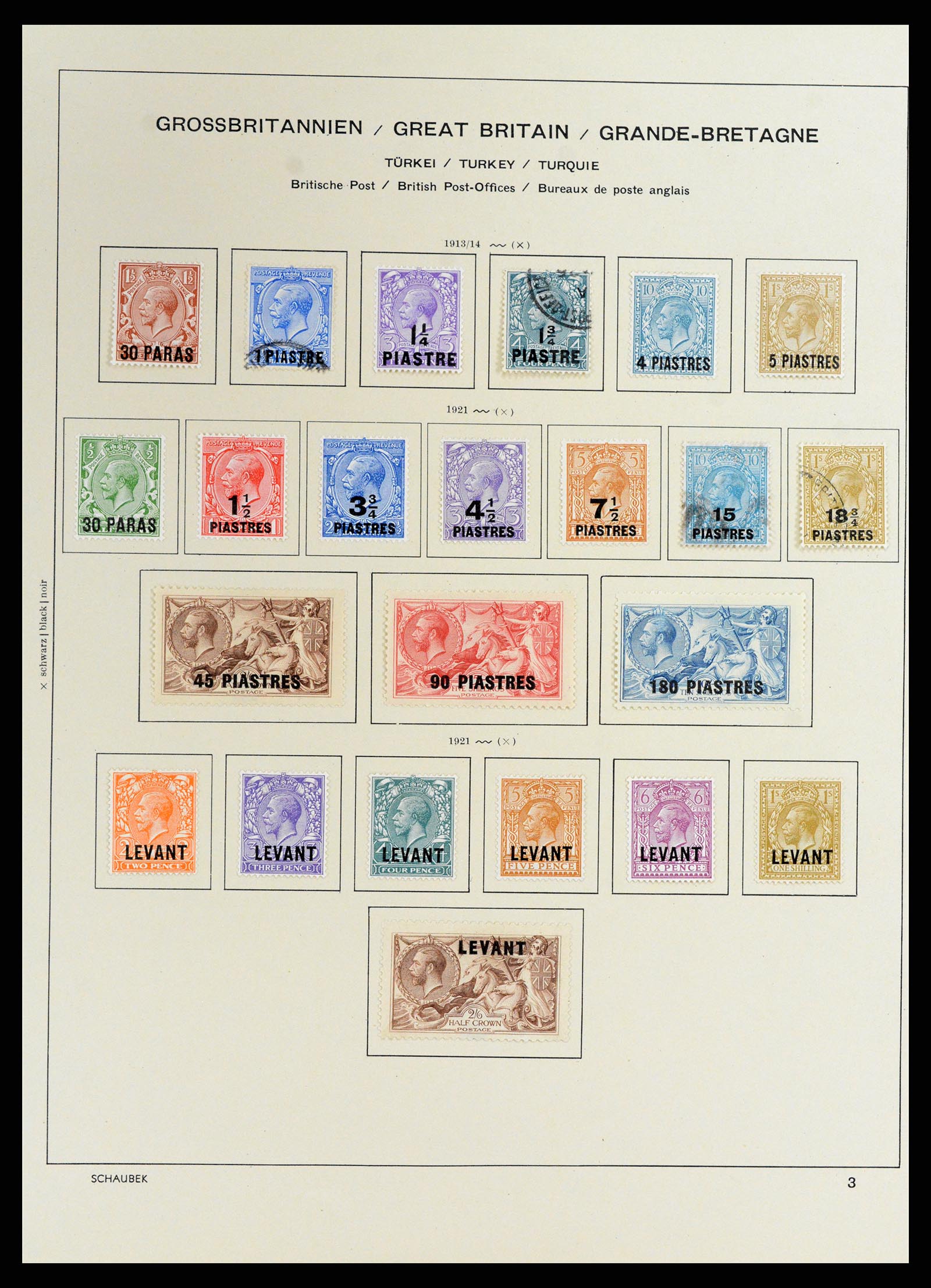 37703 003 - Postzegelverzameling 37703 Brits Levant 1885-1921.