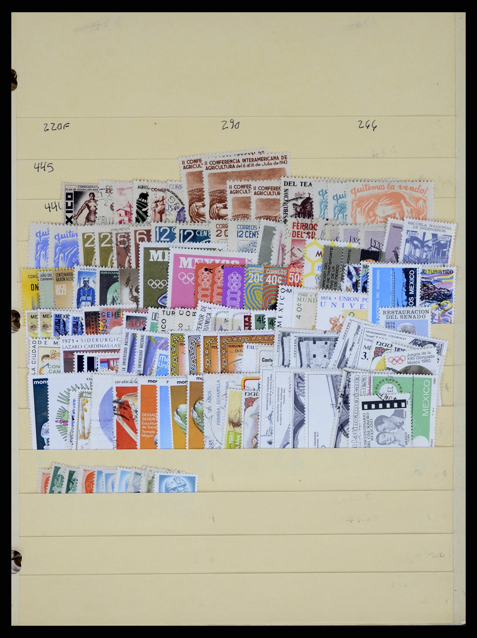 37704 0006 - Postzegelverzameling 37704 Centraal en Latijns Amerika 1855-2005.