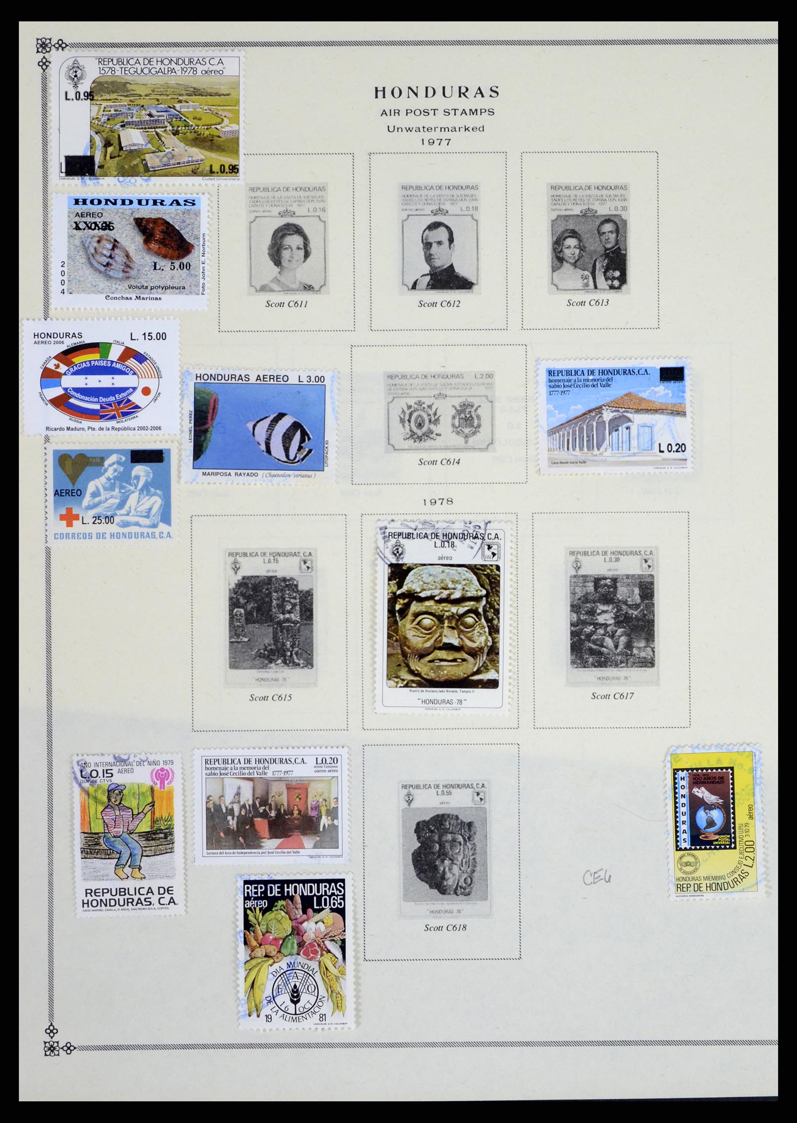 37704 1585 - Postzegelverzameling 37704 Centraal en Latijns Amerika 1855-2005.