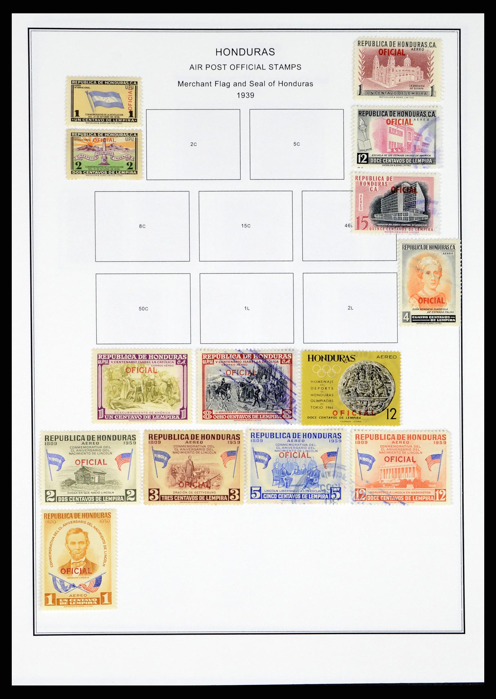 37704 1591 - Postzegelverzameling 37704 Centraal en Latijns Amerika 1855-2005.
