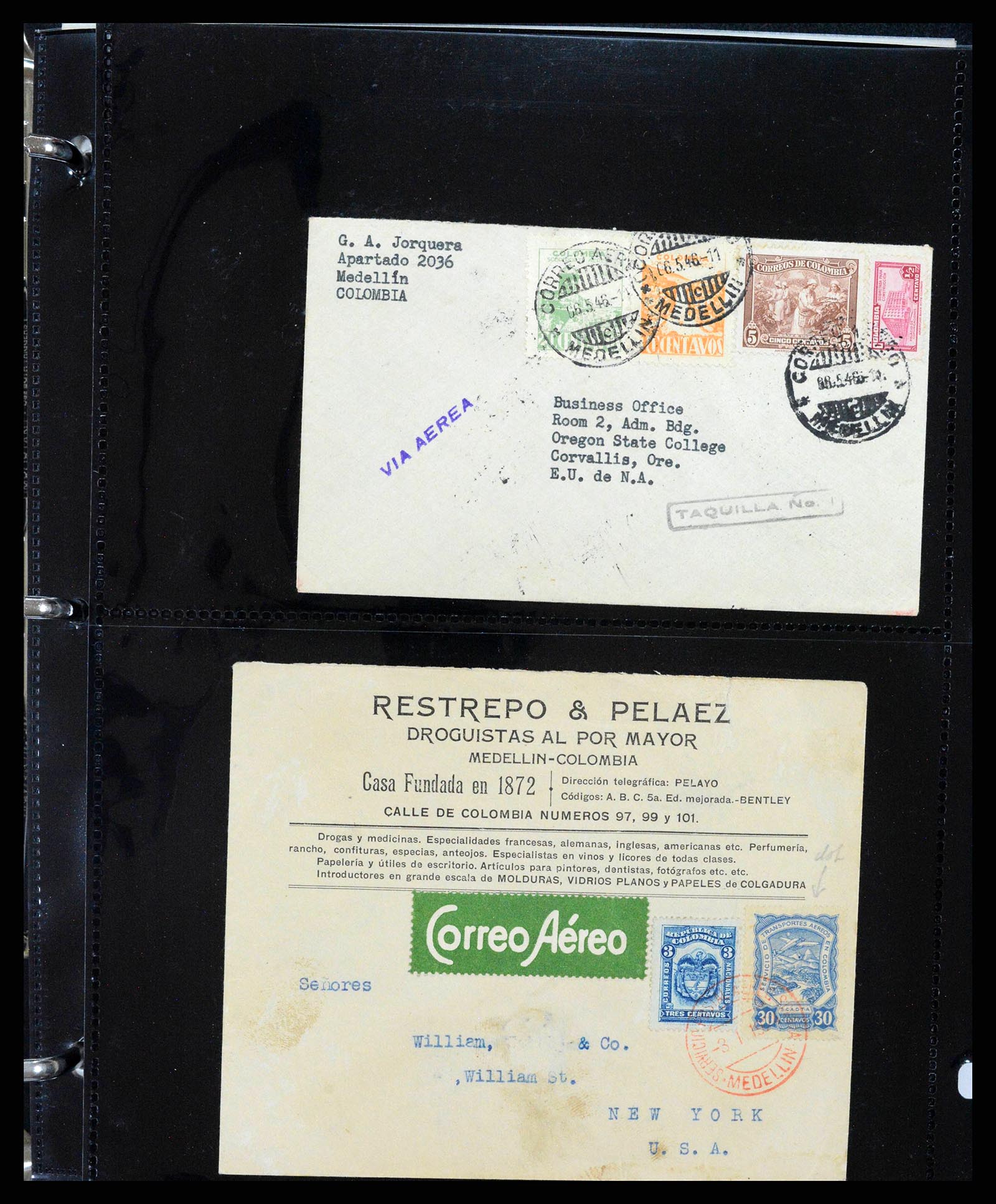 37706 0004 - Postzegelverzameling 37706 Zuid Amerika 1858-1993.