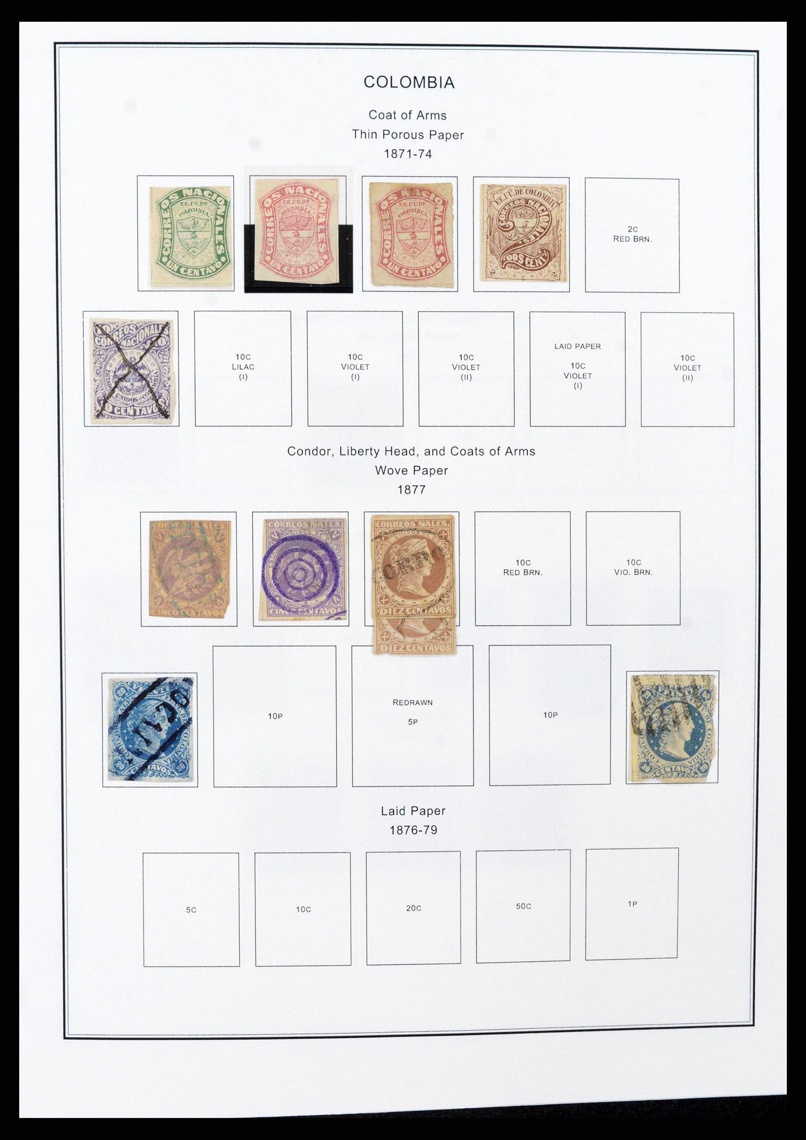 37706 0011 - Stamp collection 37706 South America 1858-1993.