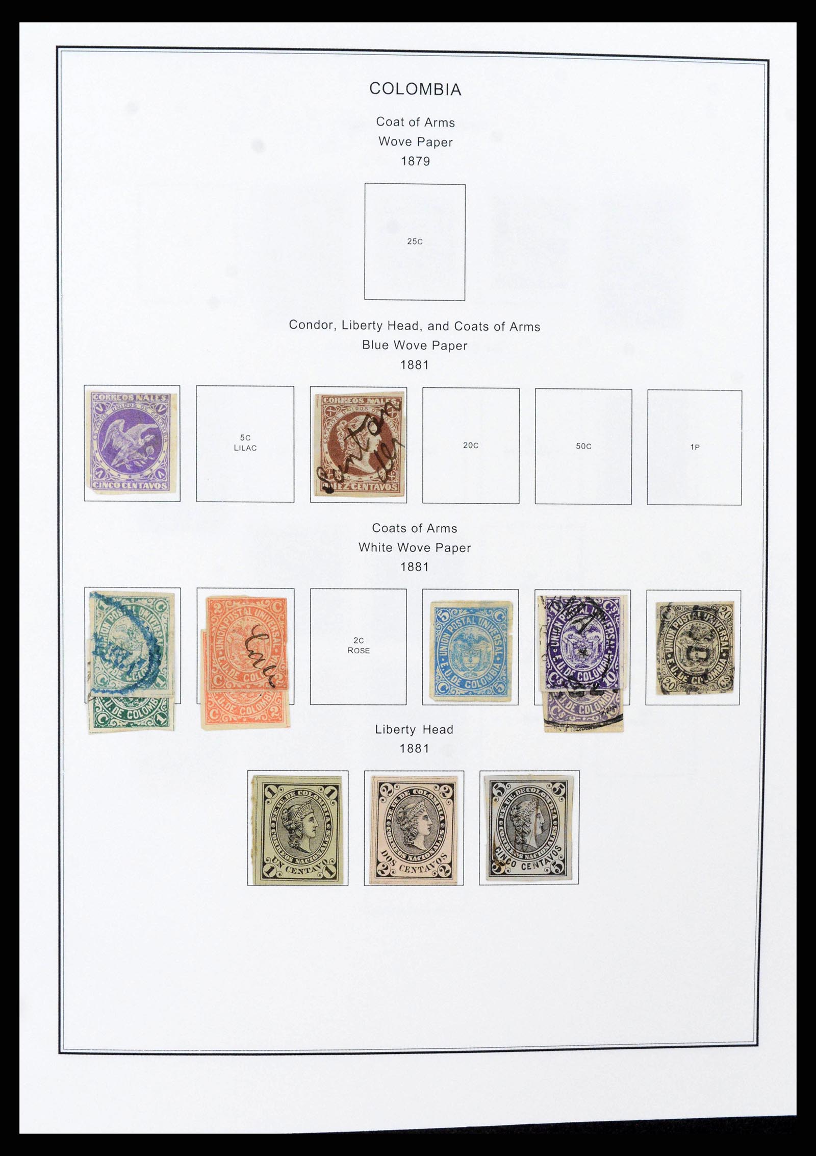 37706 0012 - Postzegelverzameling 37706 Zuid Amerika 1858-1993.