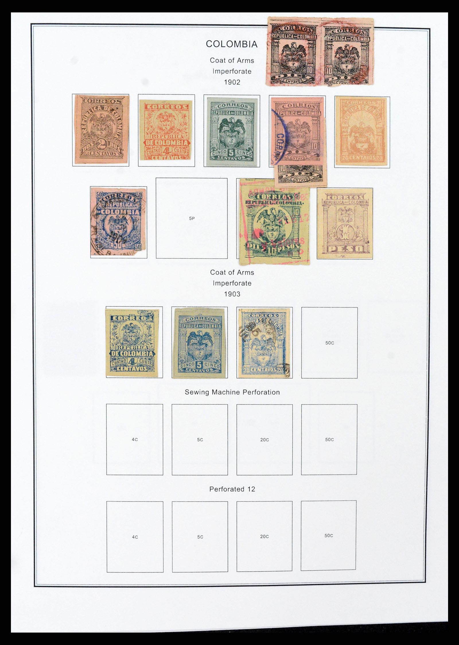 37706 0022 - Stamp collection 37706 South America 1858-1993.