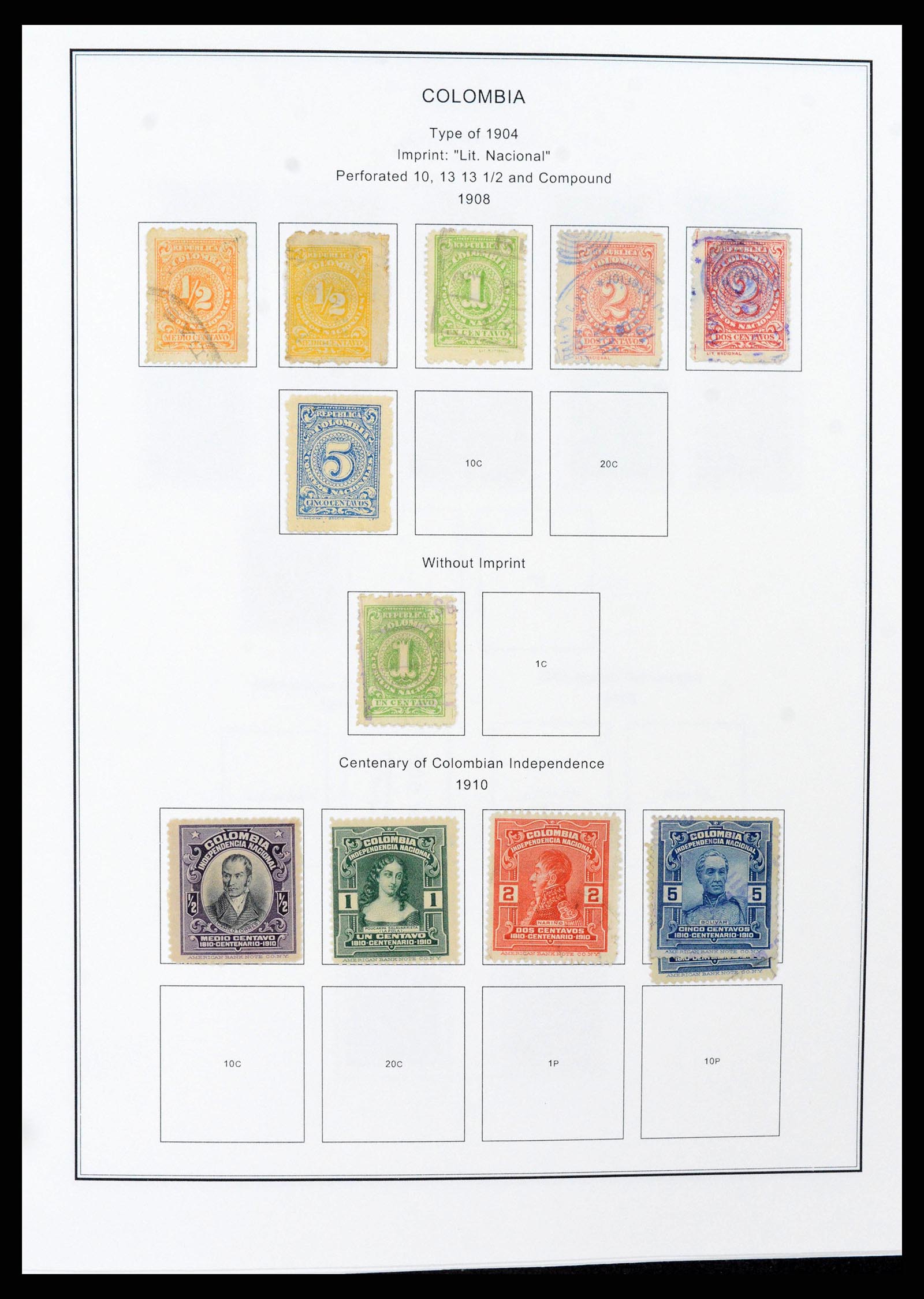 37706 0026 - Stamp collection 37706 South America 1858-1993.