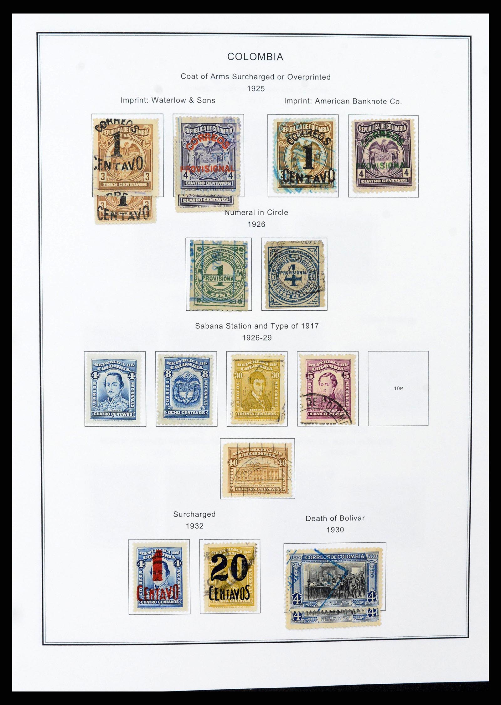 37706 0029 - Stamp collection 37706 South America 1858-1993.