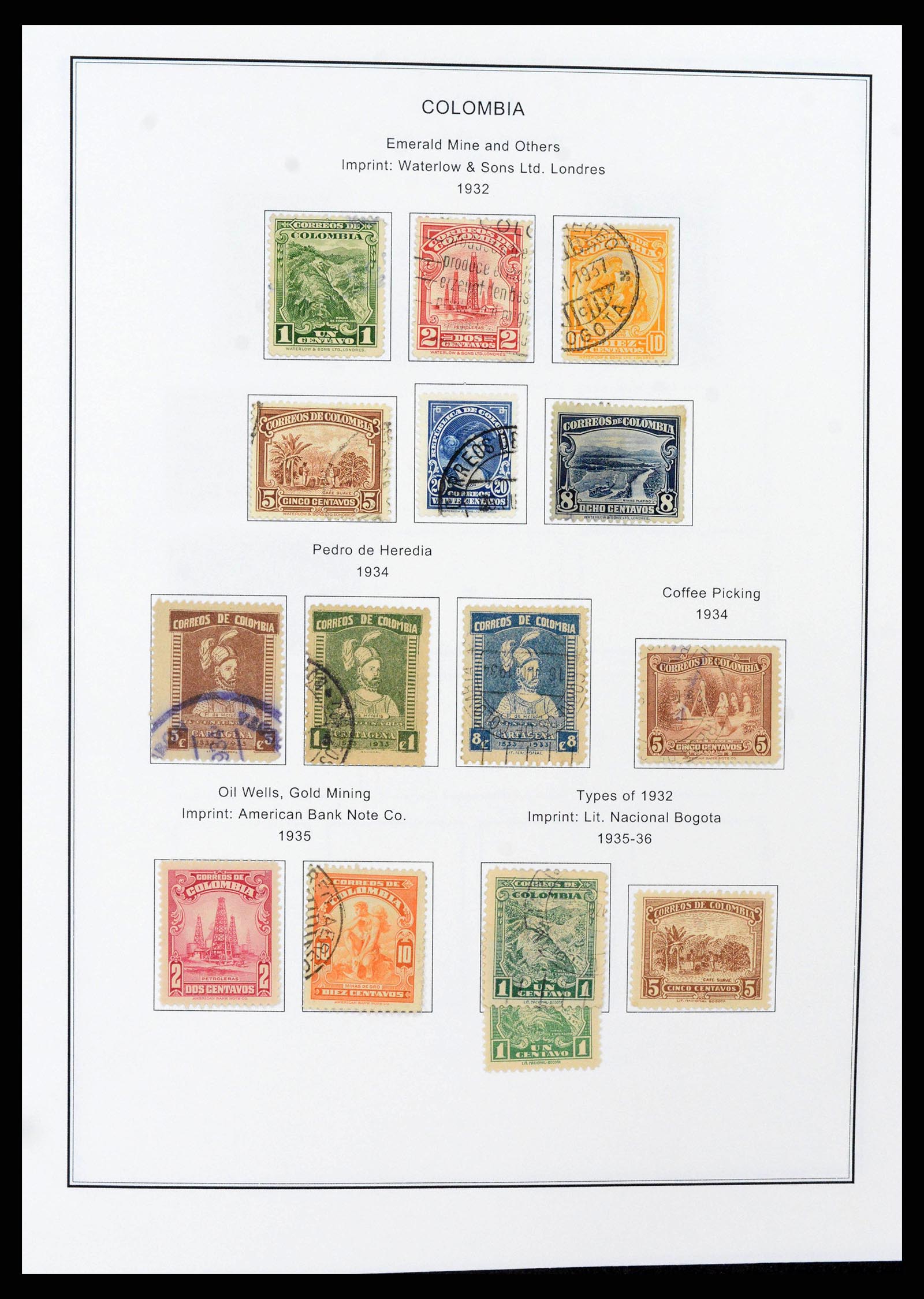 37706 0030 - Stamp collection 37706 South America 1858-1993.