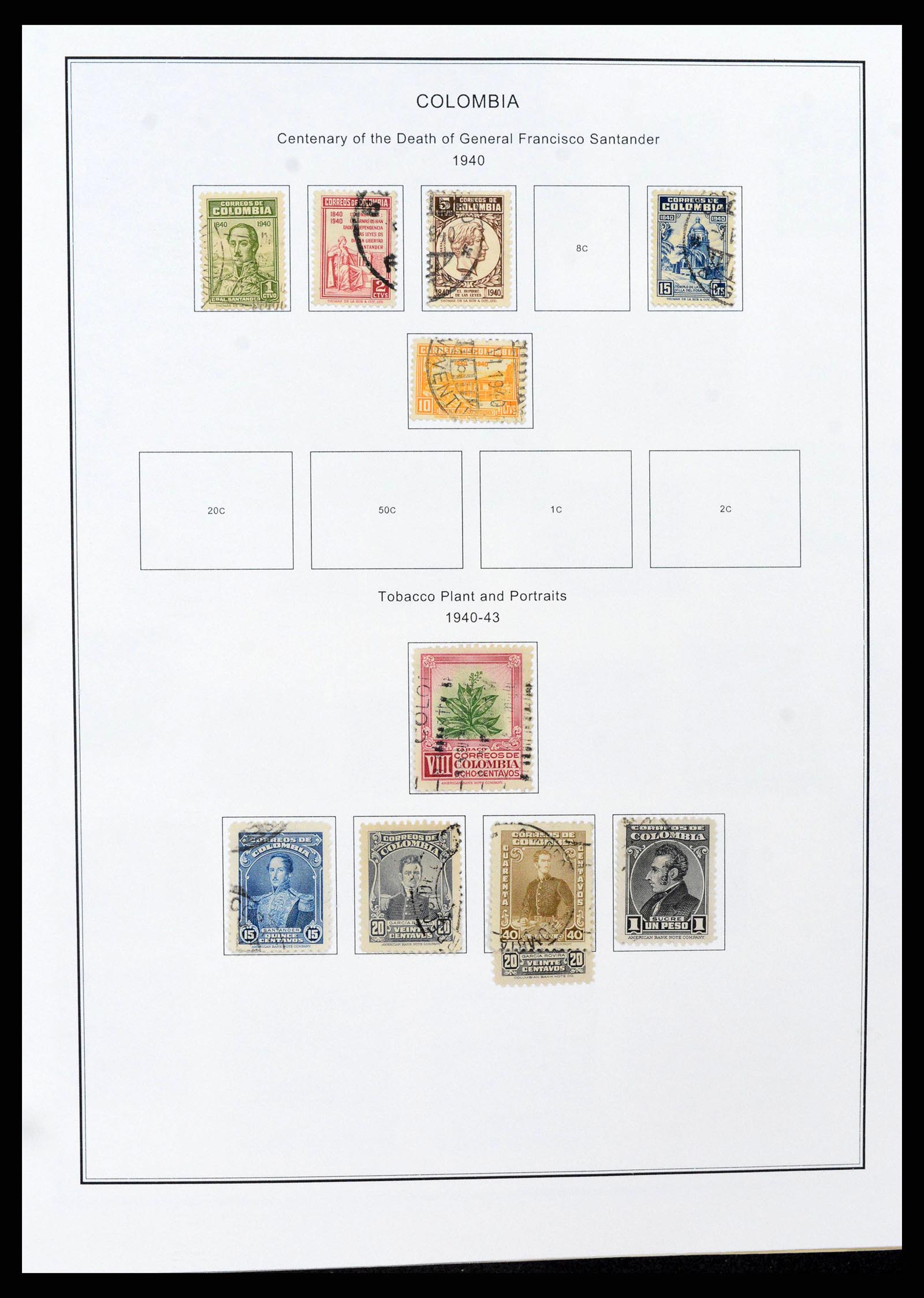 37706 0034 - Stamp collection 37706 South America 1858-1993.