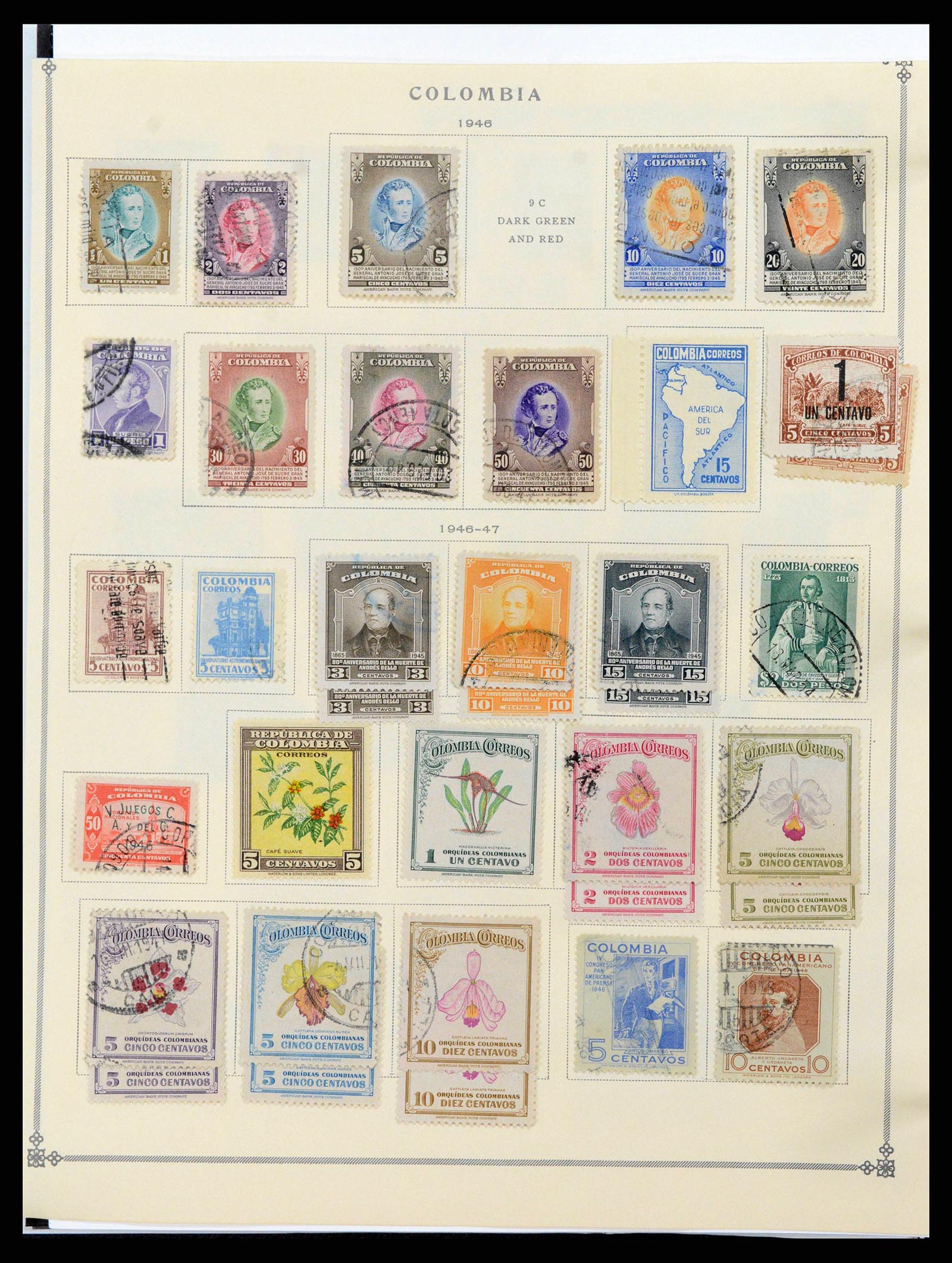 37706 0037 - Stamp collection 37706 South America 1858-1993.