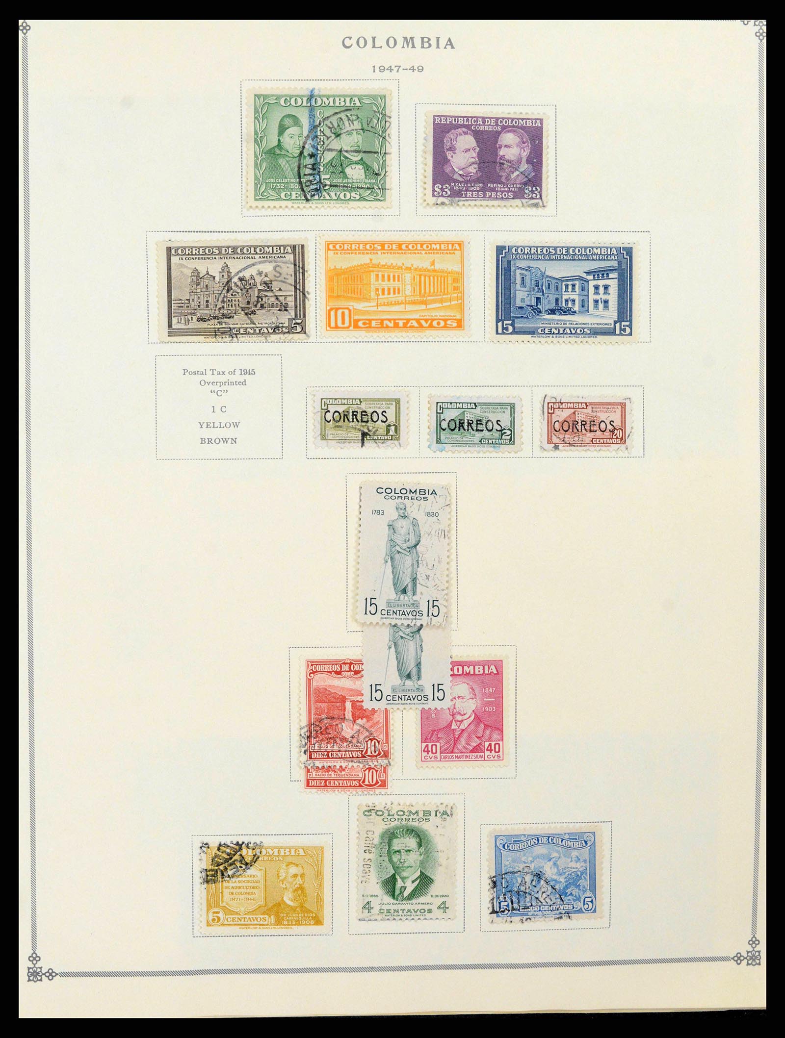 37706 0038 - Stamp collection 37706 South America 1858-1993.