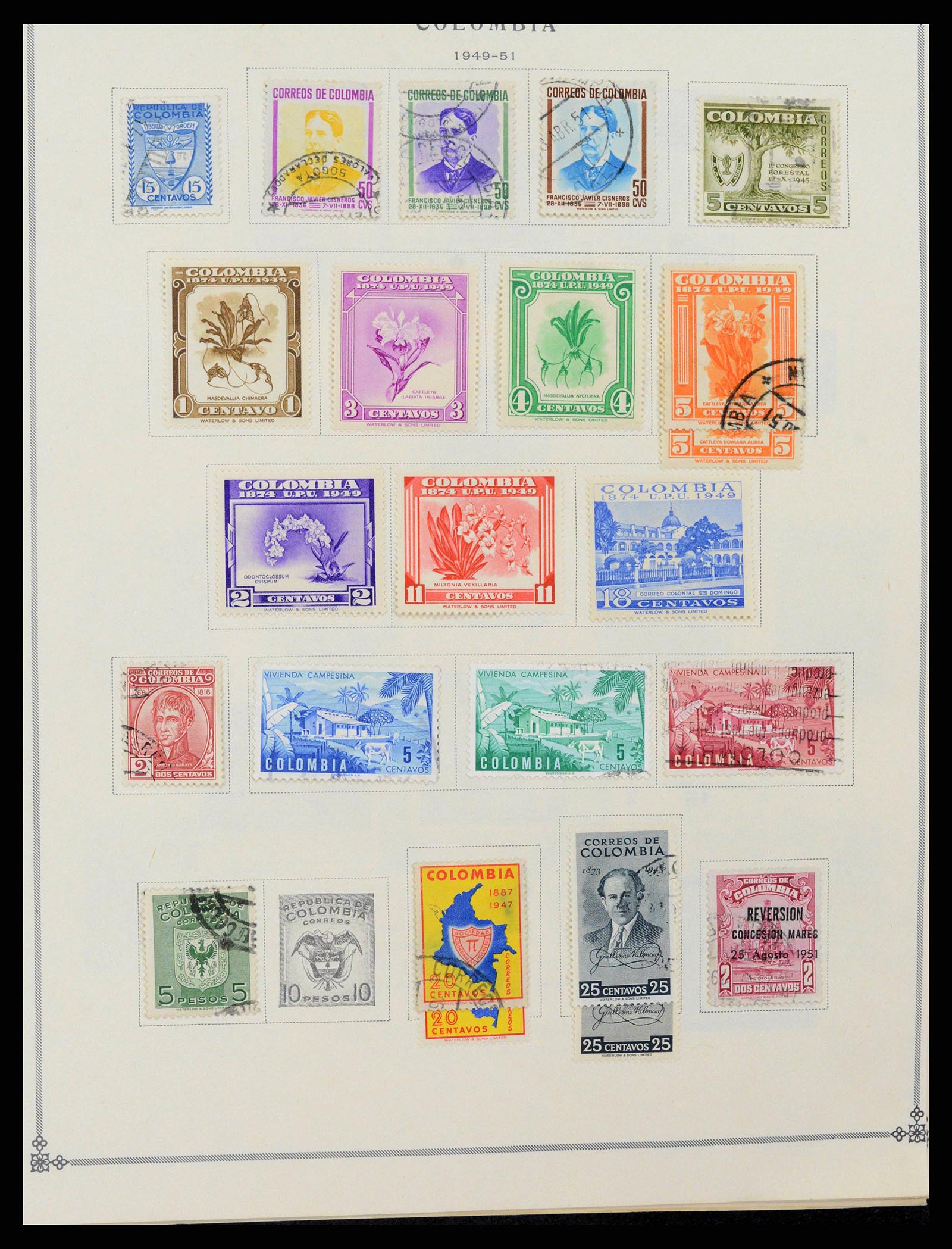 37706 0040 - Stamp collection 37706 South America 1858-1993.