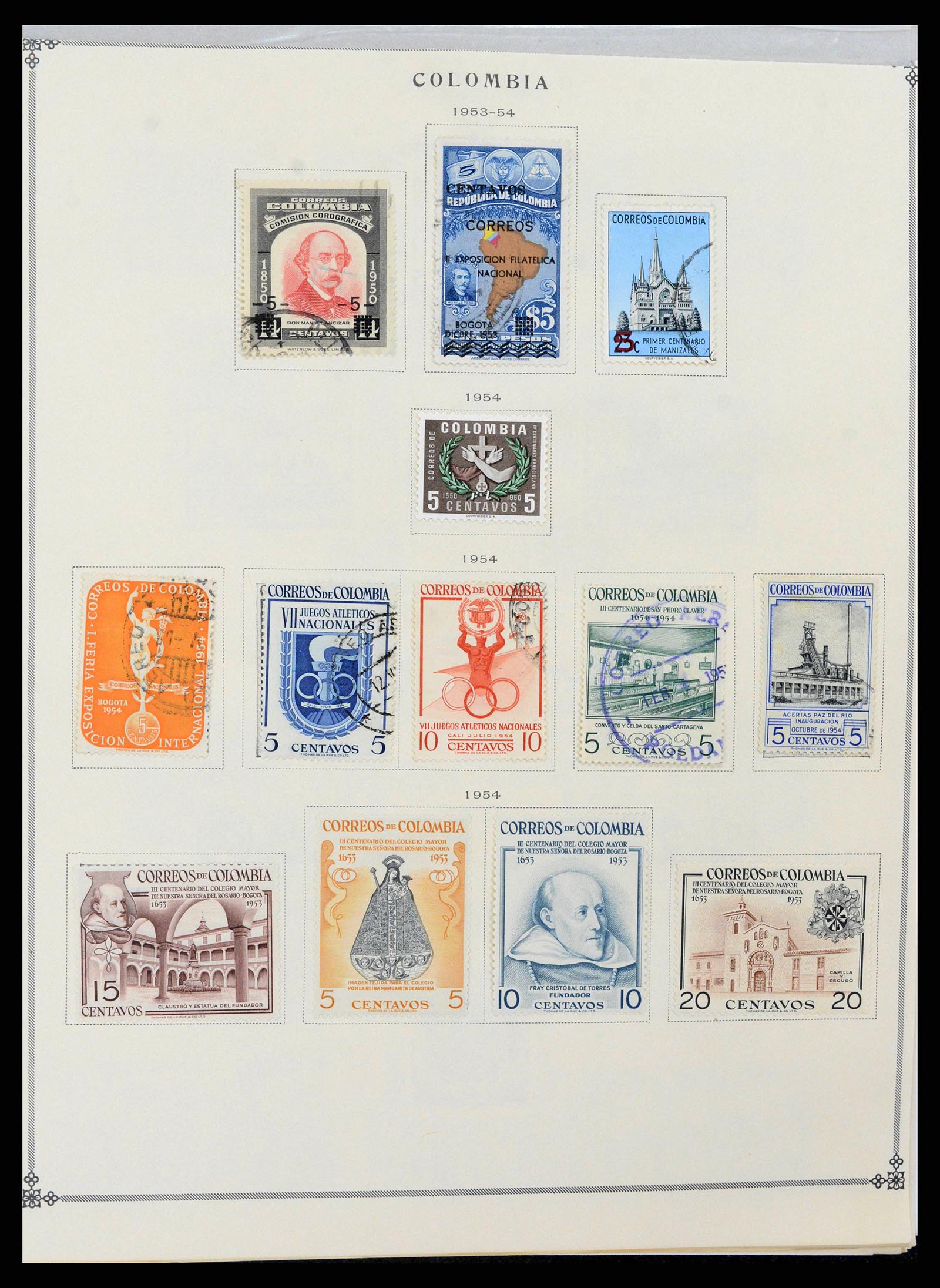37706 0042 - Stamp collection 37706 South America 1858-1993.