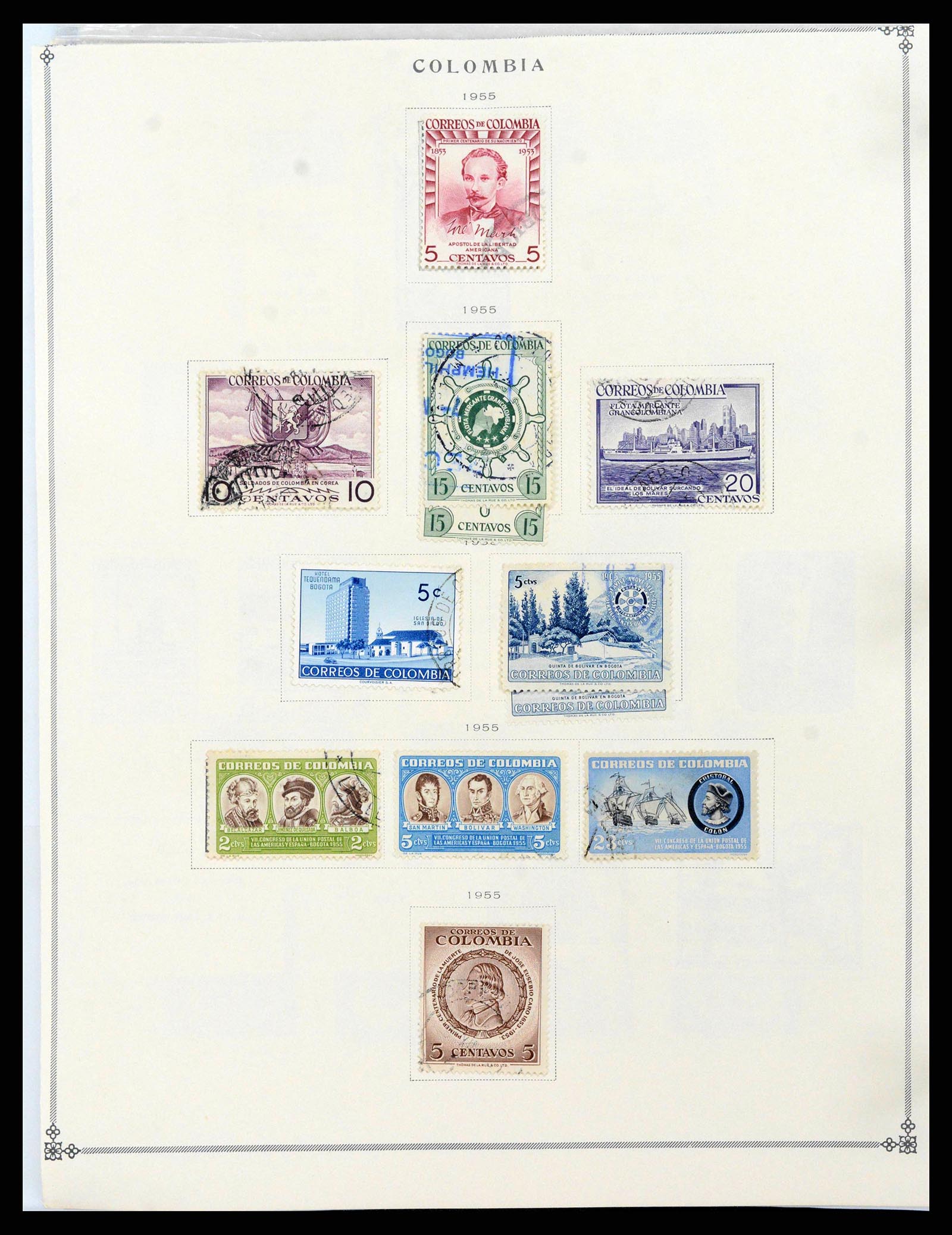 37706 0043 - Postzegelverzameling 37706 Zuid Amerika 1858-1993.