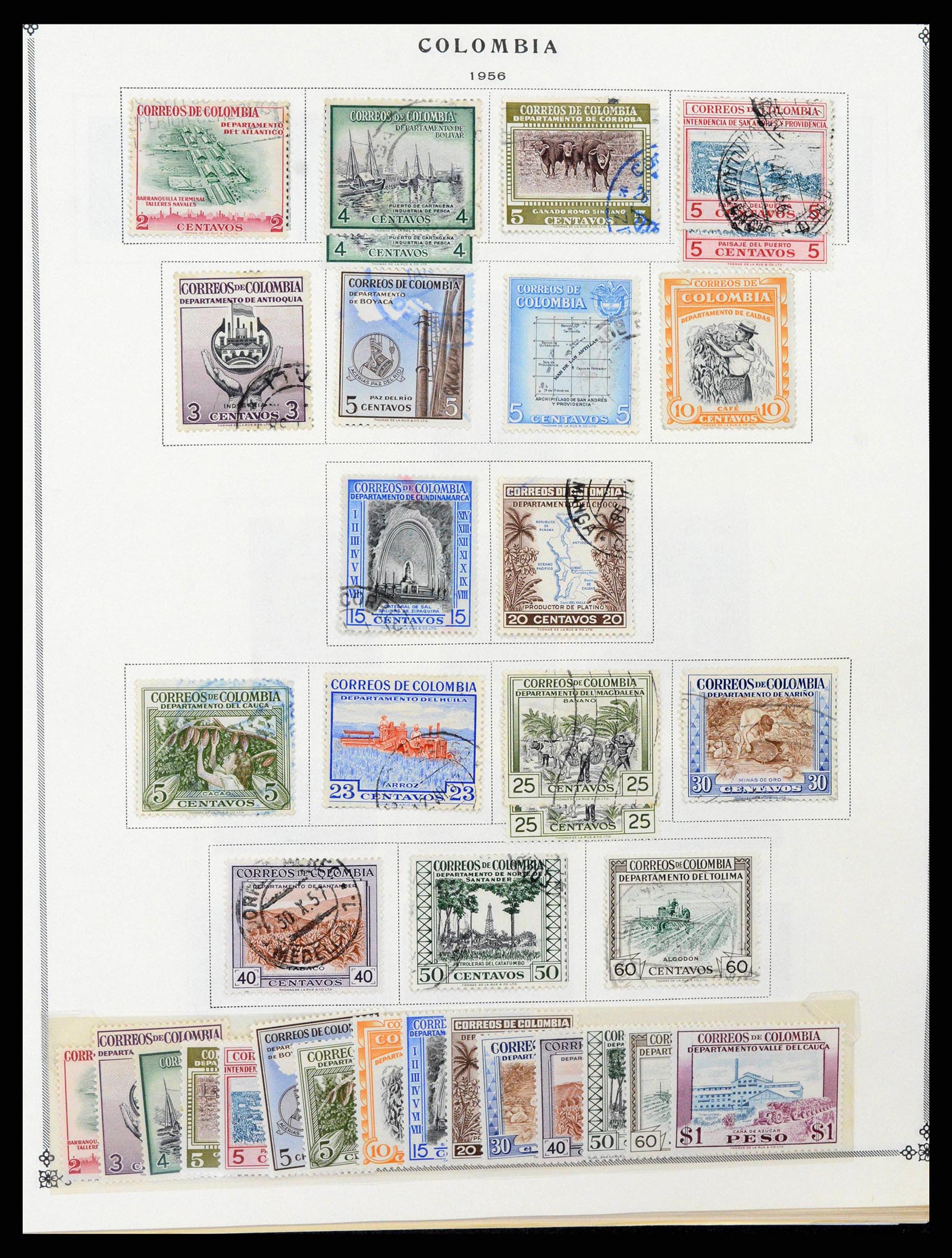 37706 0044 - Postzegelverzameling 37706 Zuid Amerika 1858-1993.