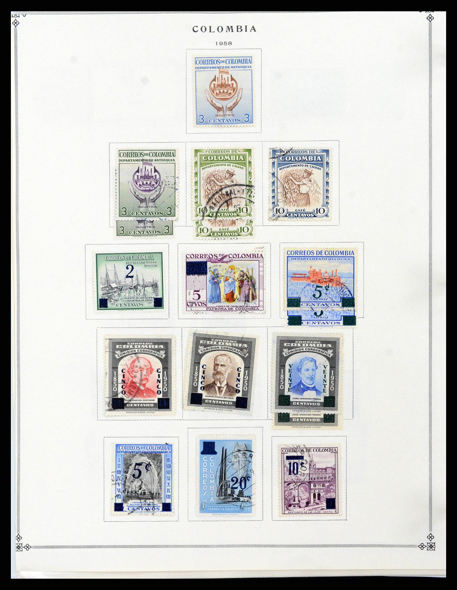 37706 0047 - Stamp collection 37706 South America 1858-1993.