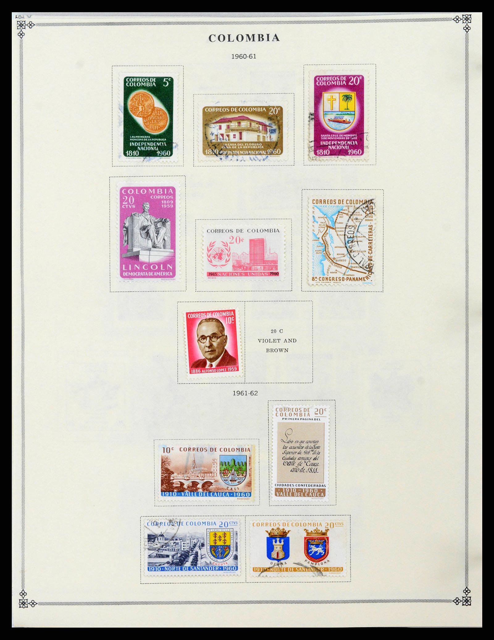 37706 0049 - Postzegelverzameling 37706 Zuid Amerika 1858-1993.