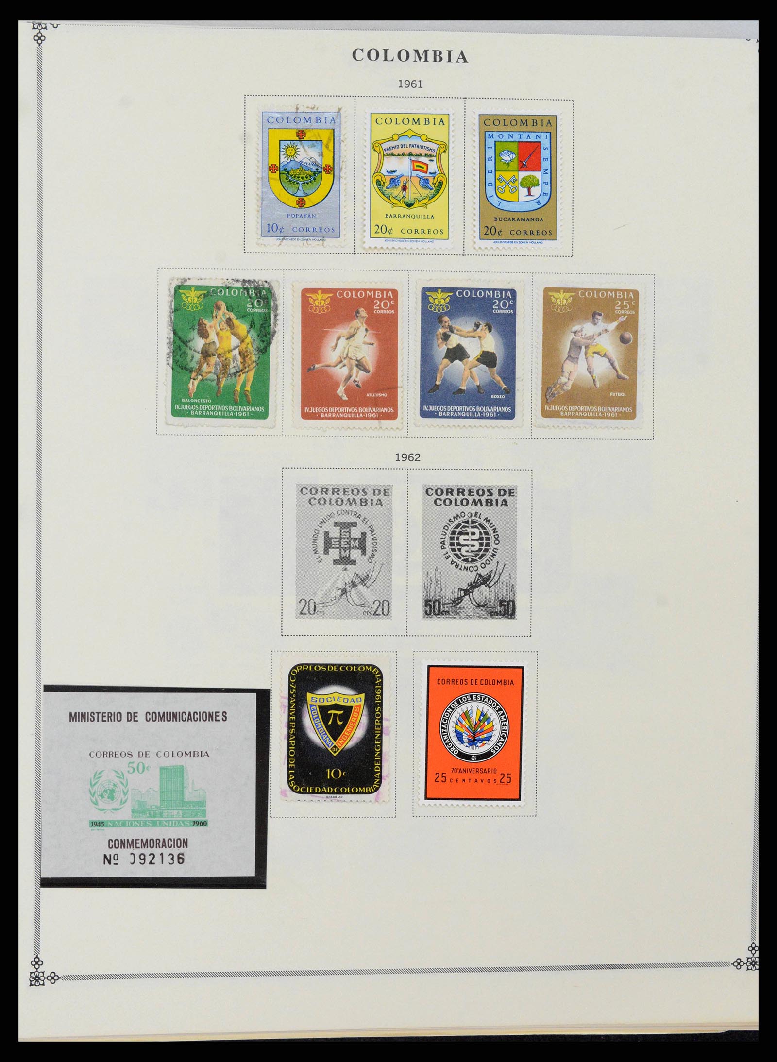 37706 0050 - Postzegelverzameling 37706 Zuid Amerika 1858-1993.