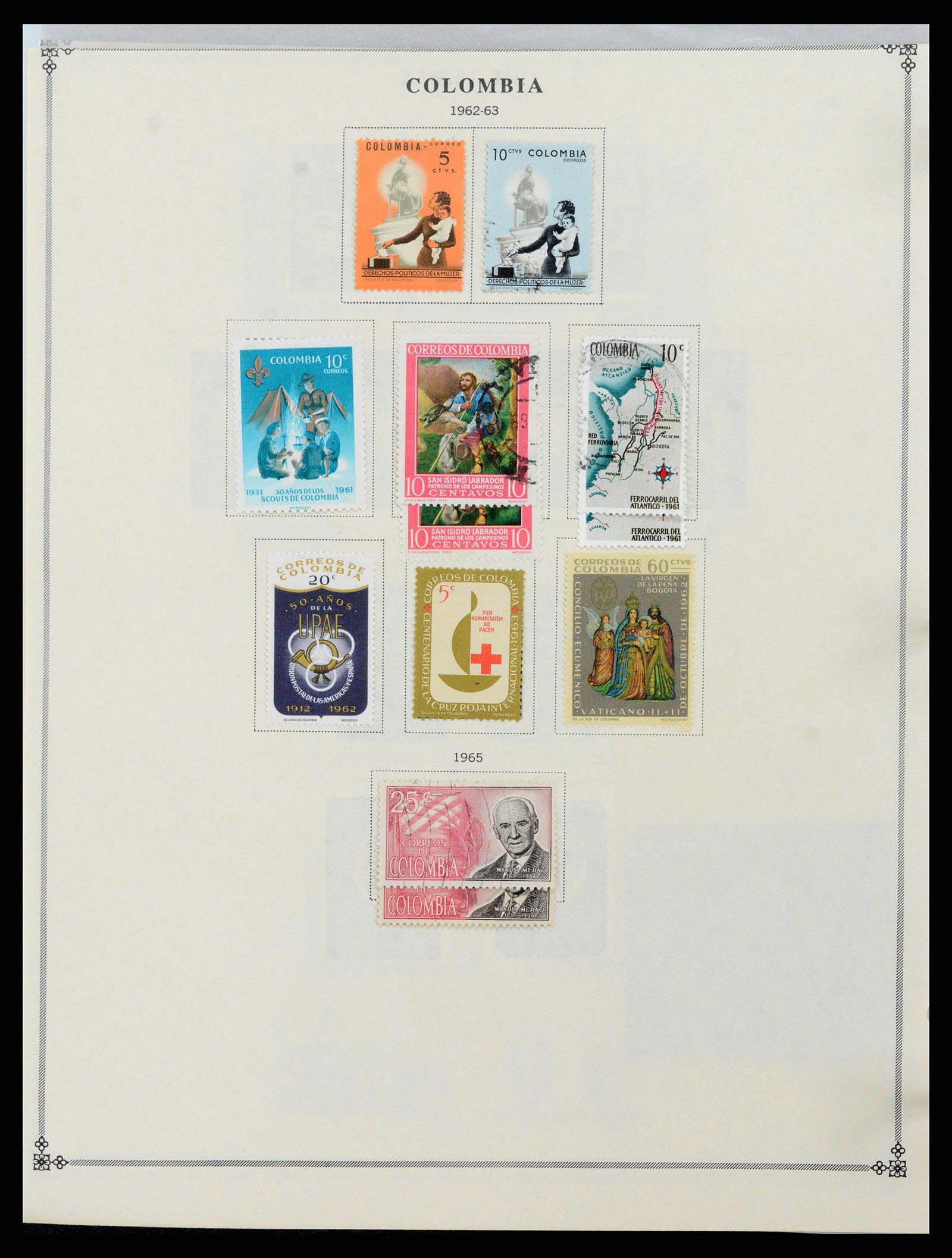 37706 0051 - Postzegelverzameling 37706 Zuid Amerika 1858-1993.