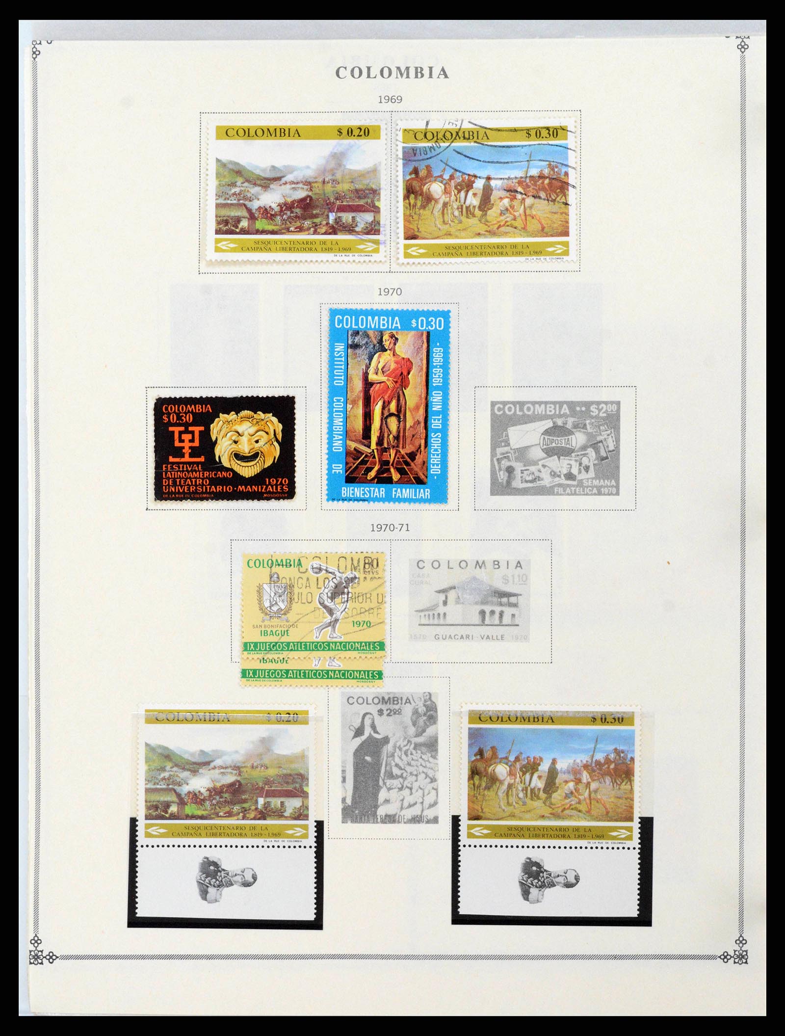 37706 0056 - Postzegelverzameling 37706 Zuid Amerika 1858-1993.