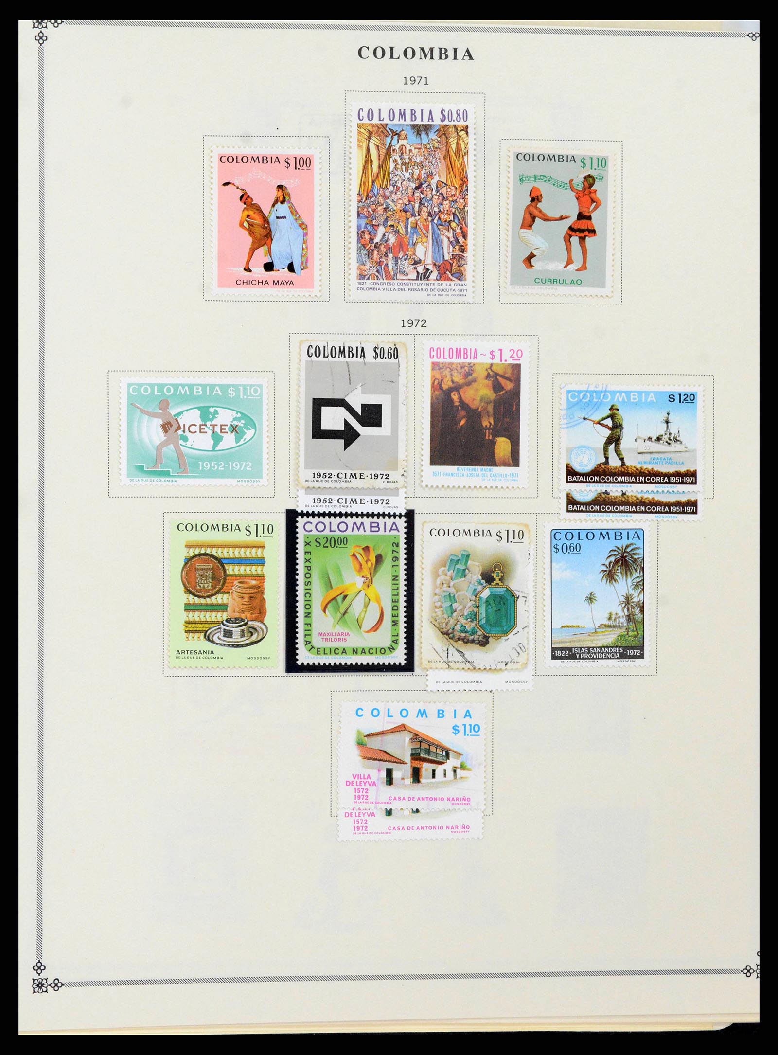 37706 0057 - Postzegelverzameling 37706 Zuid Amerika 1858-1993.