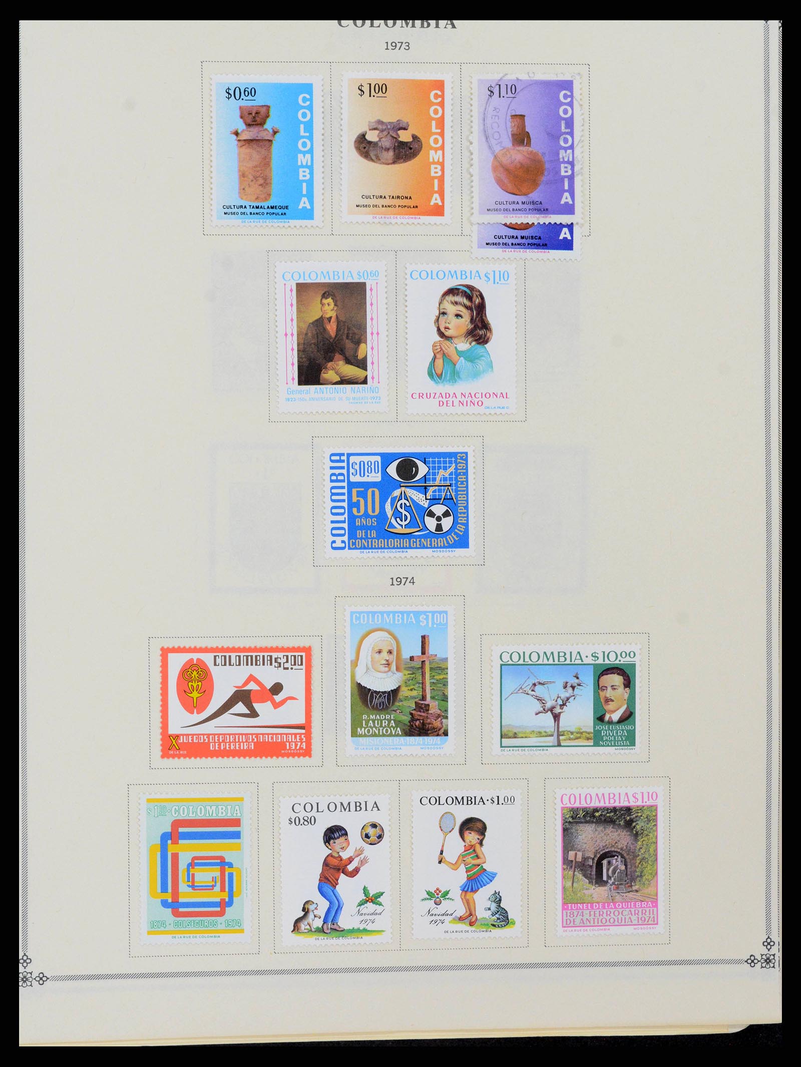 37706 0059 - Postzegelverzameling 37706 Zuid Amerika 1858-1993.