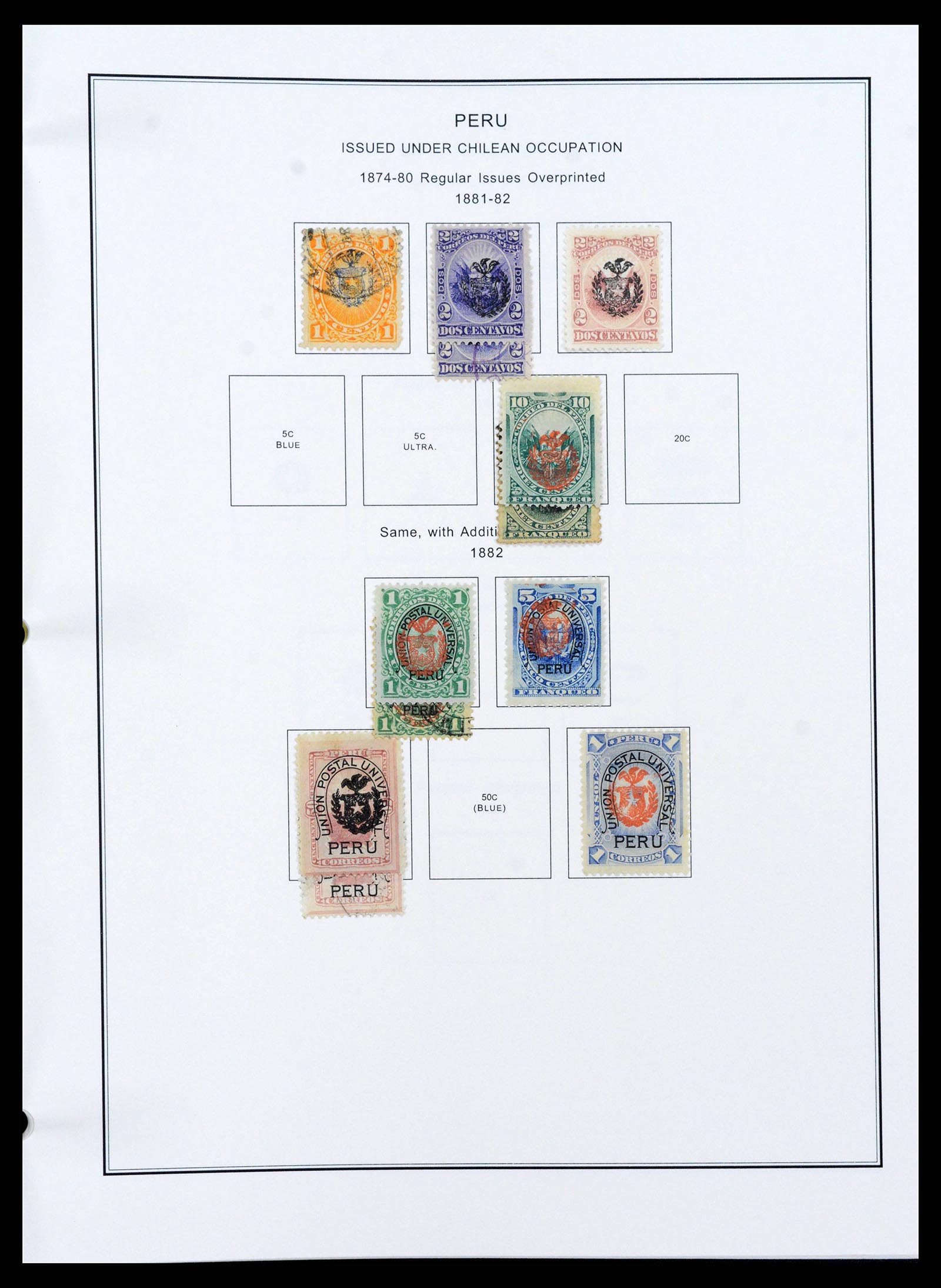 37706 1165 - Postzegelverzameling 37706 Zuid Amerika 1858-1993.