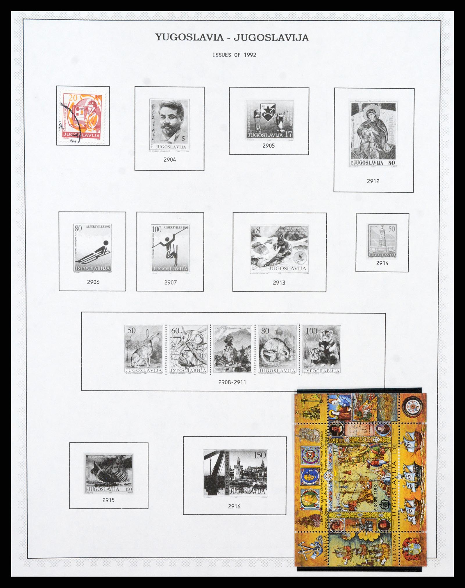 37707 1224 - Postzegelverzameling 37707 Europese landen 1871-1999.