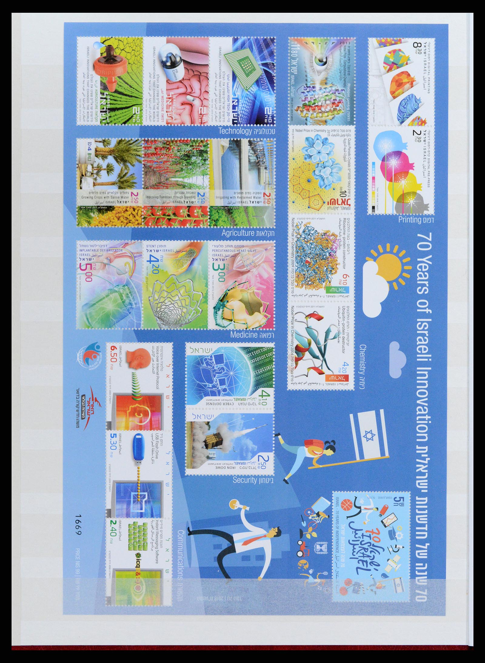 37709 257 - Postzegelverzameling 37709 Israël 1948-2020!!!