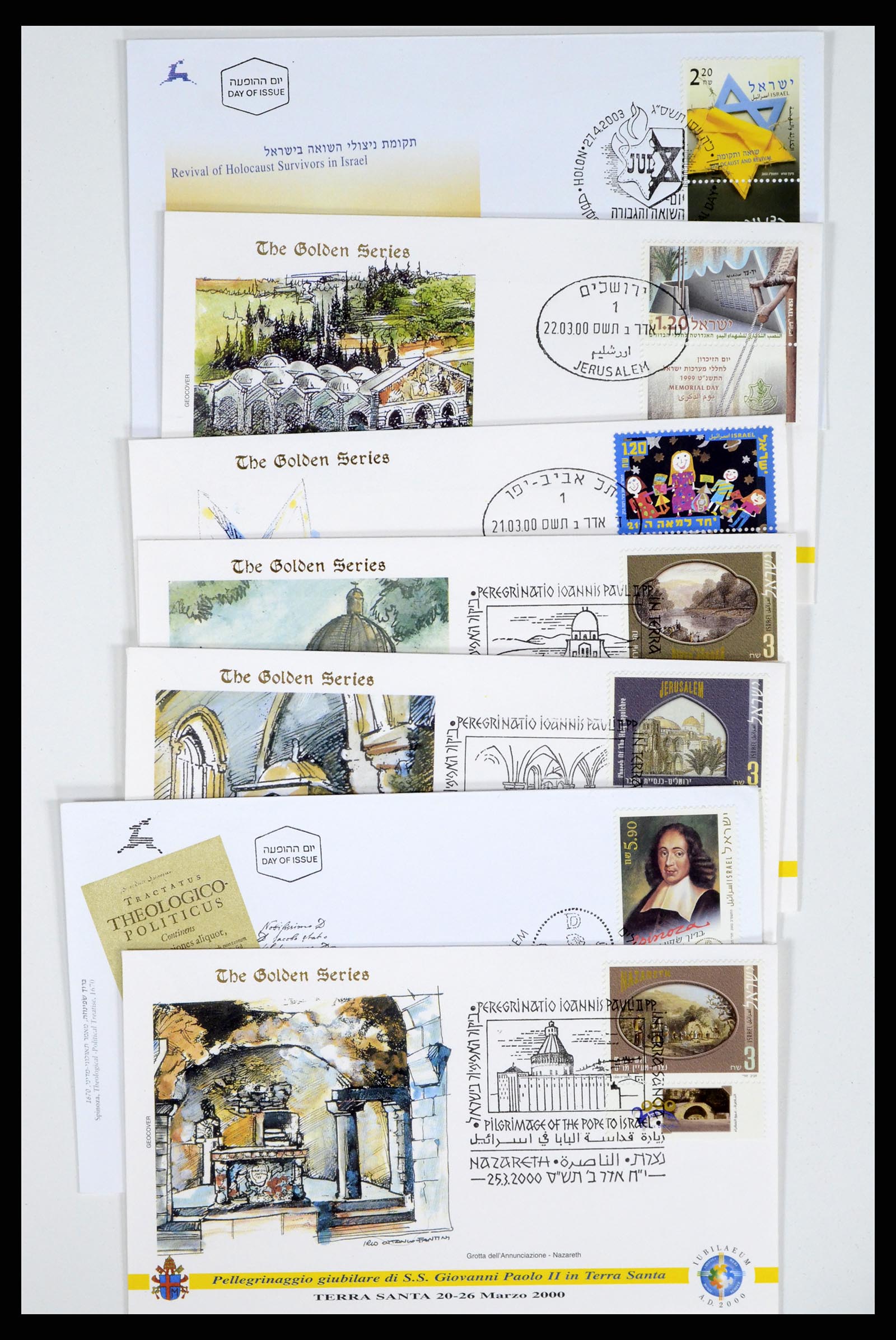 37711 027 - Postzegelverzameling 37711 Israël first day covers 1970-2000.