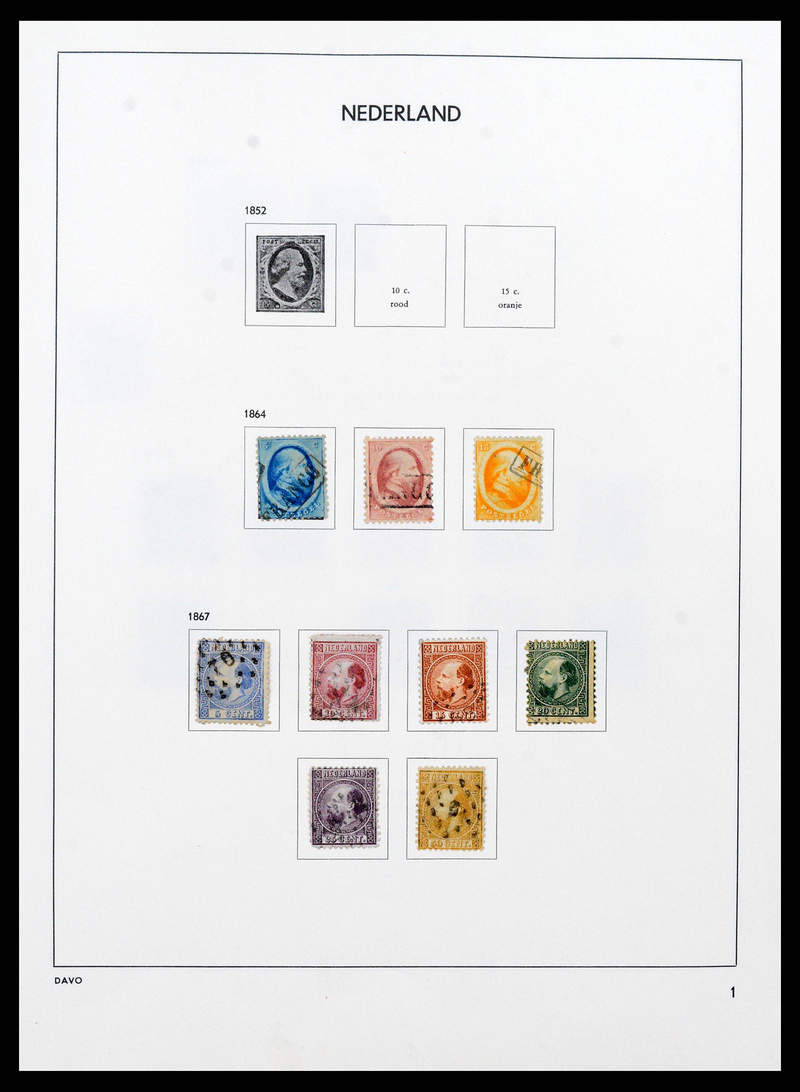 37713 001 - Postzegelverzameling 37713 Nederland 1864-1980.