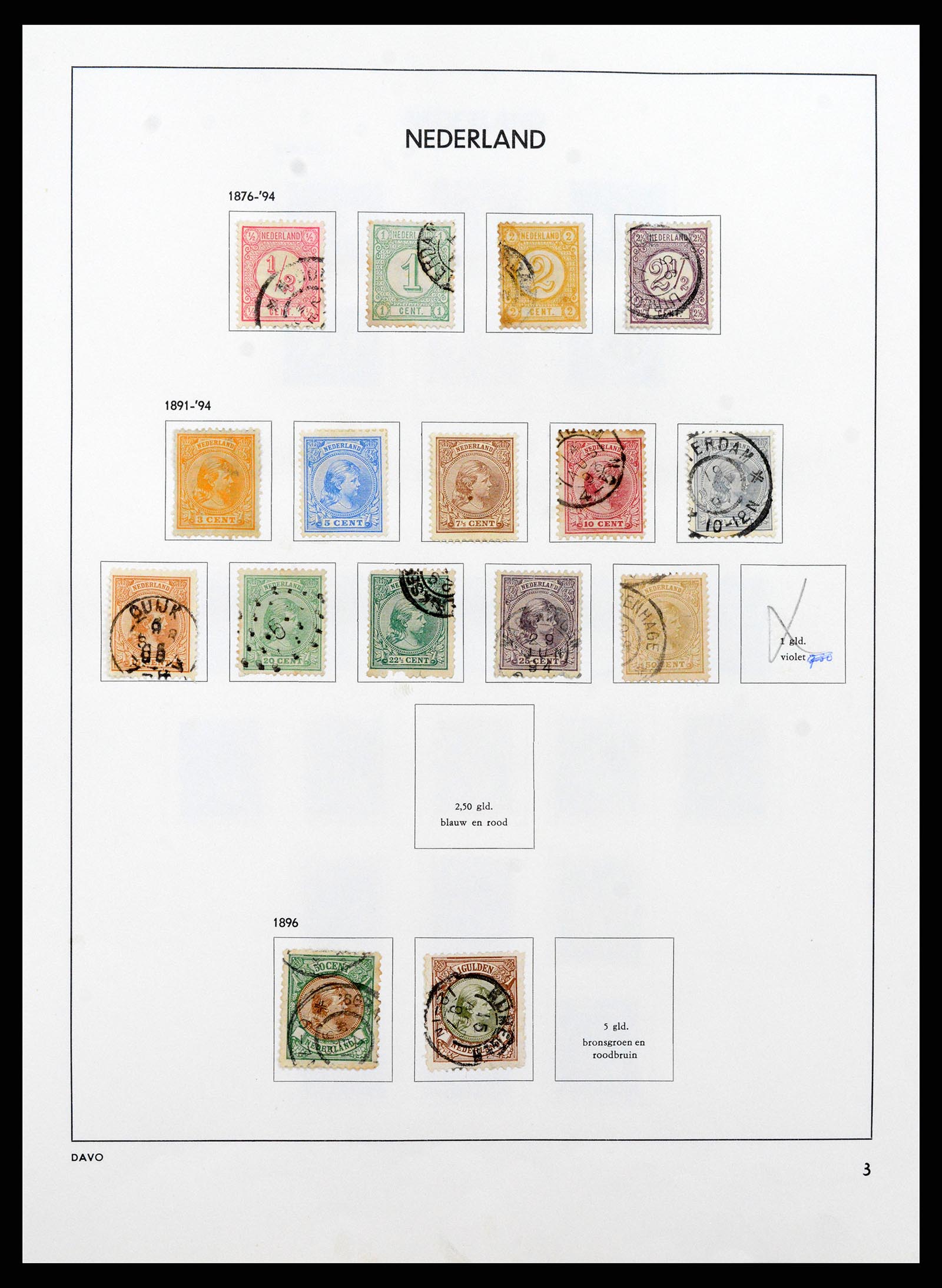 37713 003 - Postzegelverzameling 37713 Nederland 1864-1980.