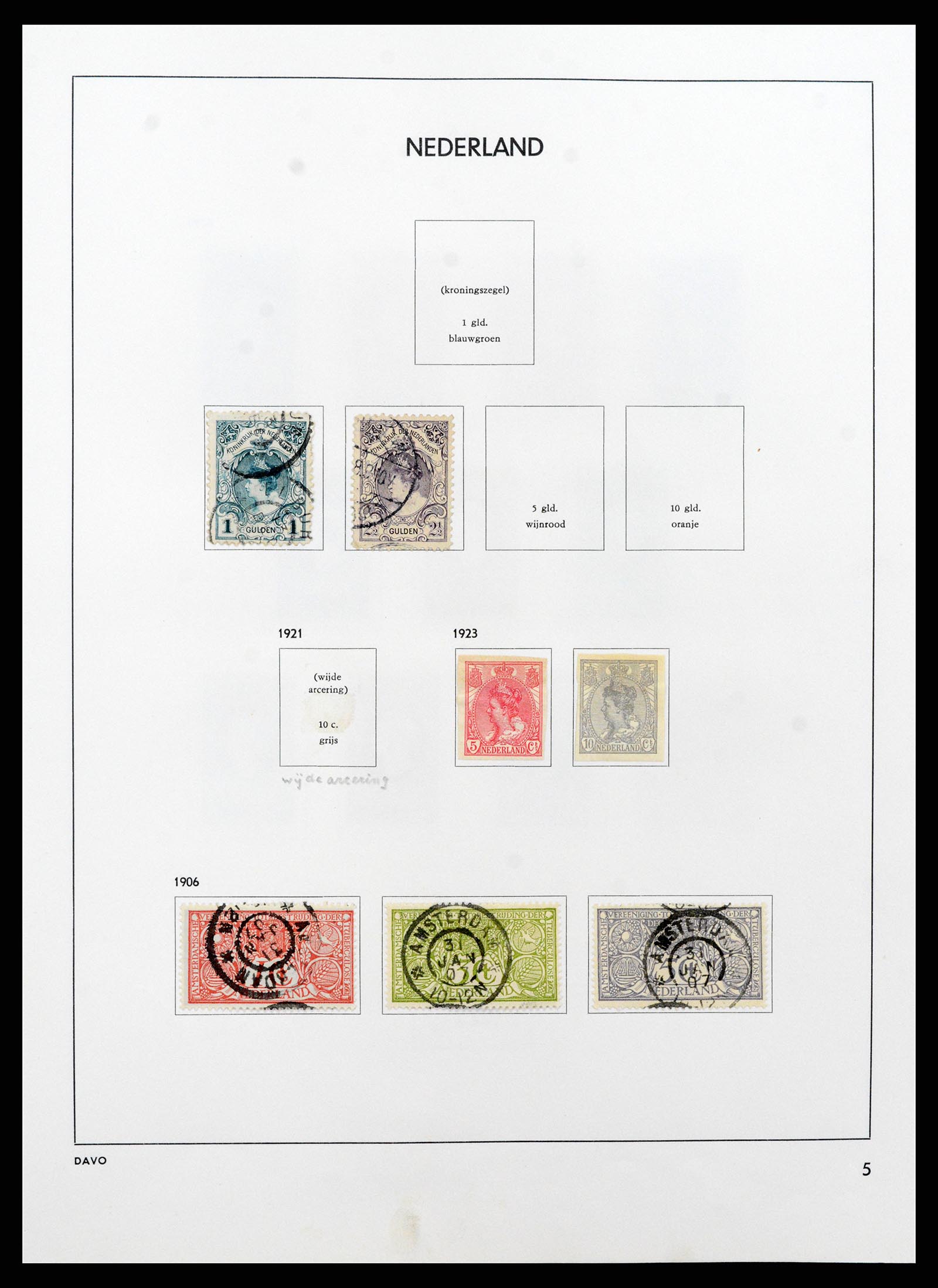 37713 005 - Postzegelverzameling 37713 Nederland 1864-1980.