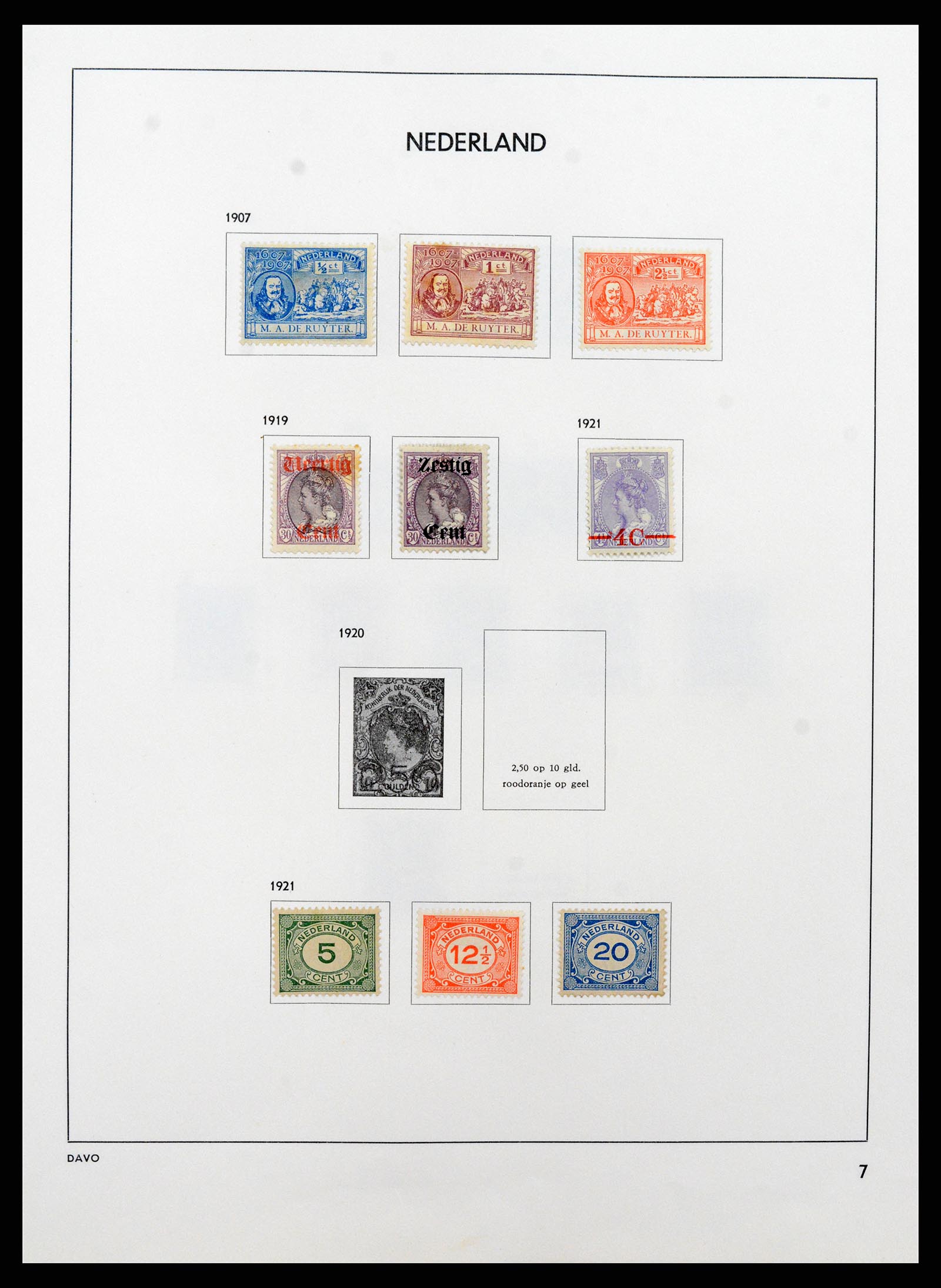 37713 007 - Postzegelverzameling 37713 Nederland 1864-1980.