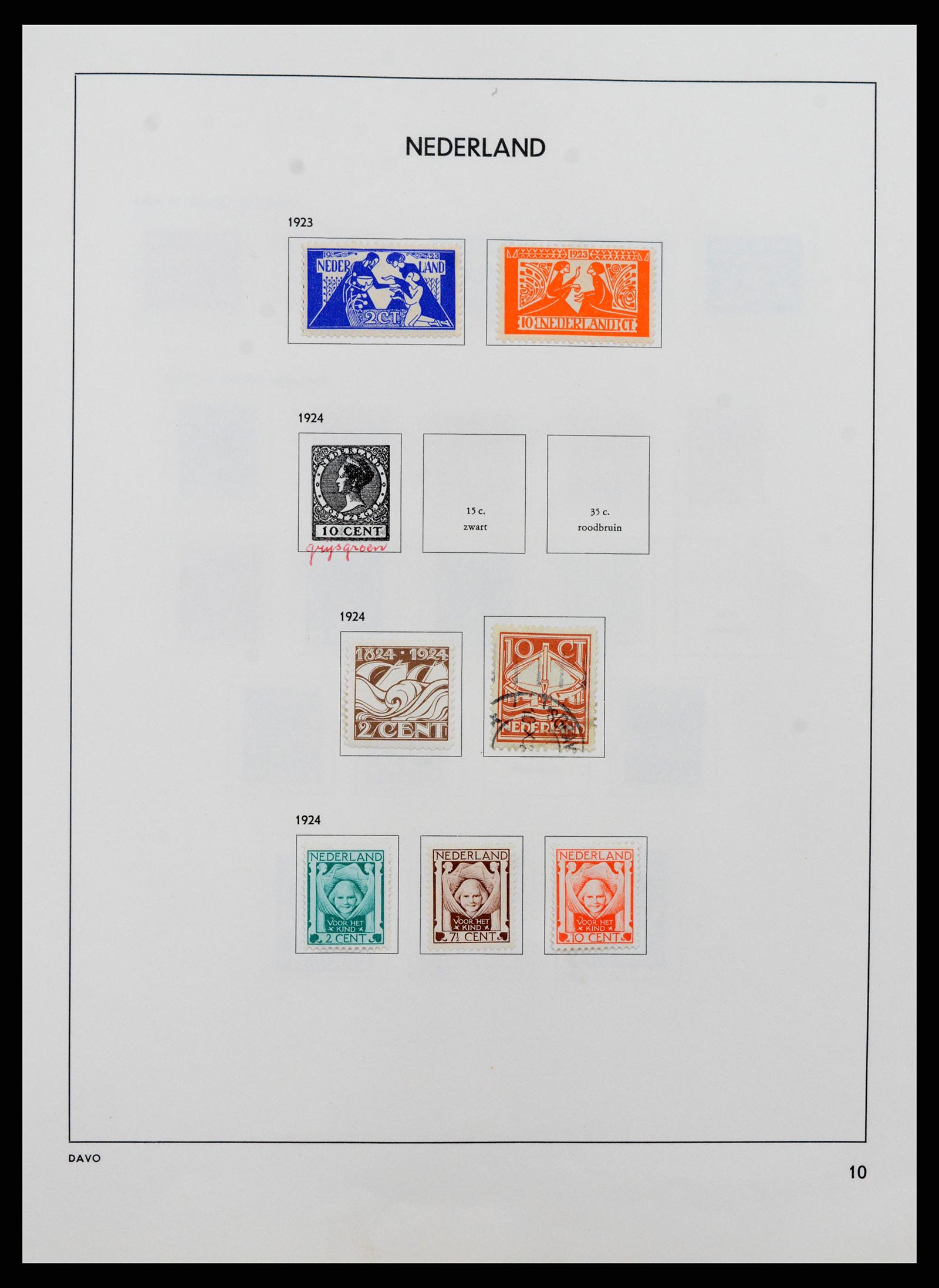 37713 010 - Postzegelverzameling 37713 Nederland 1864-1980.