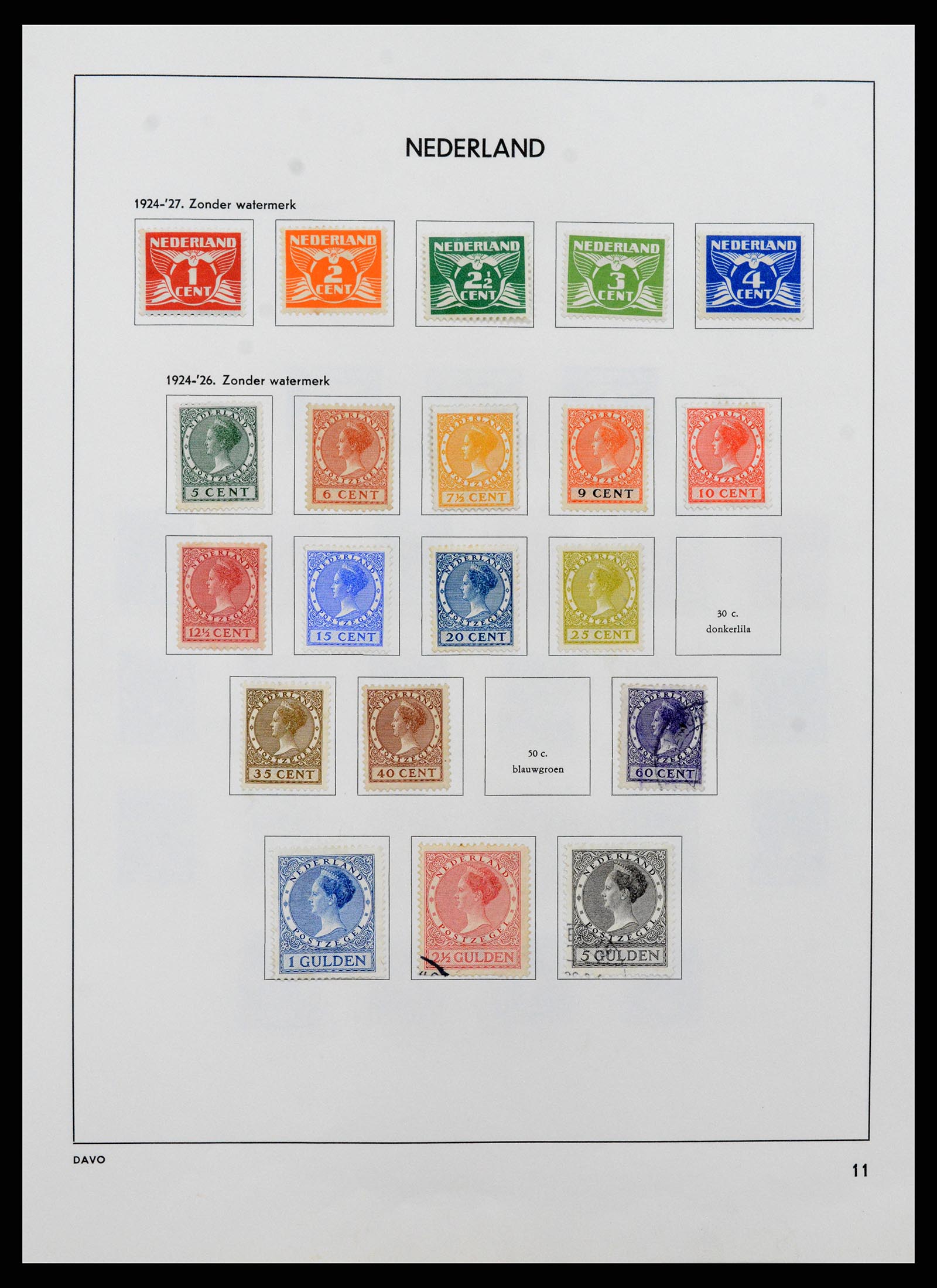 37713 011 - Postzegelverzameling 37713 Nederland 1864-1980.
